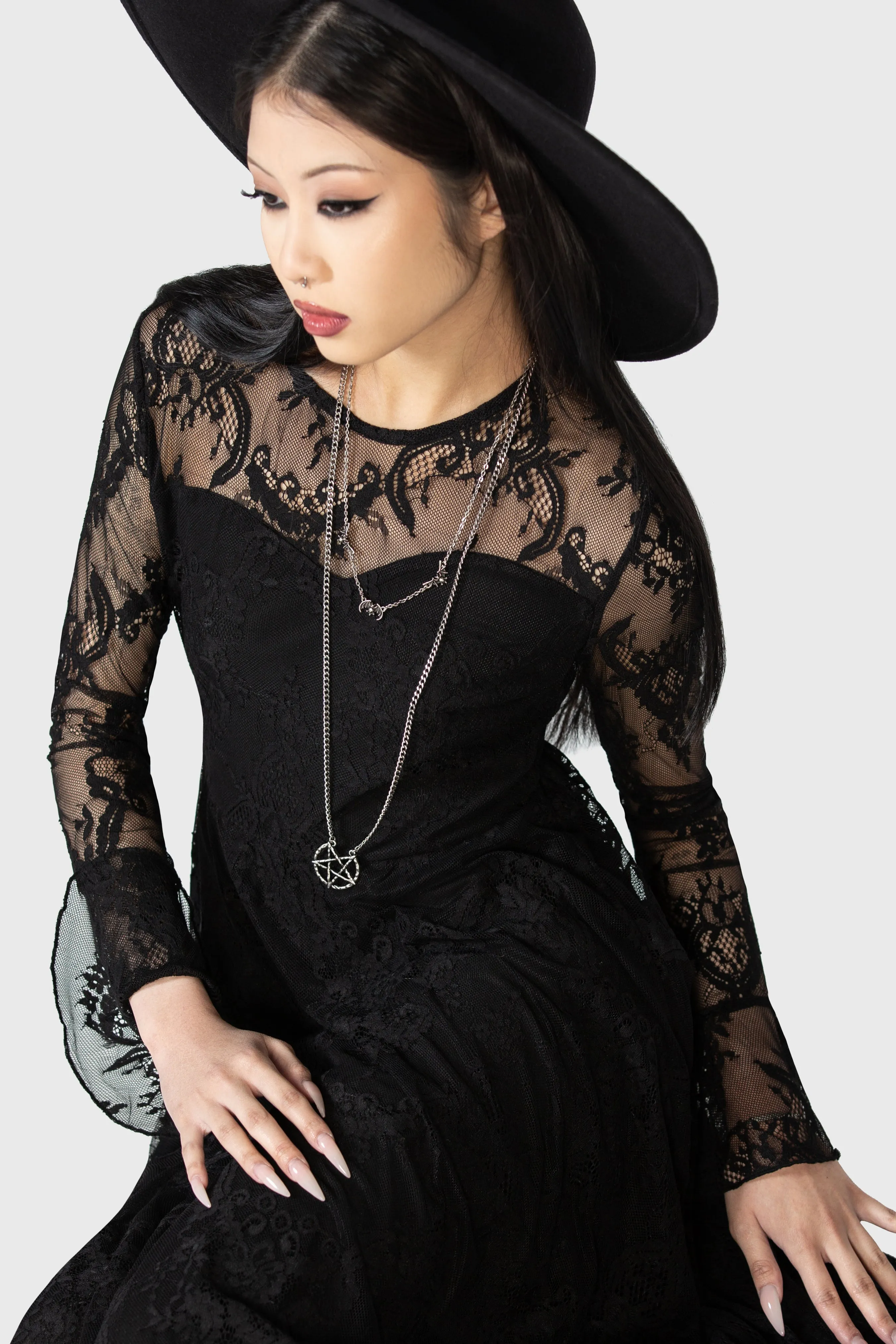 Shadow Figure Maxi Dress Resurrect