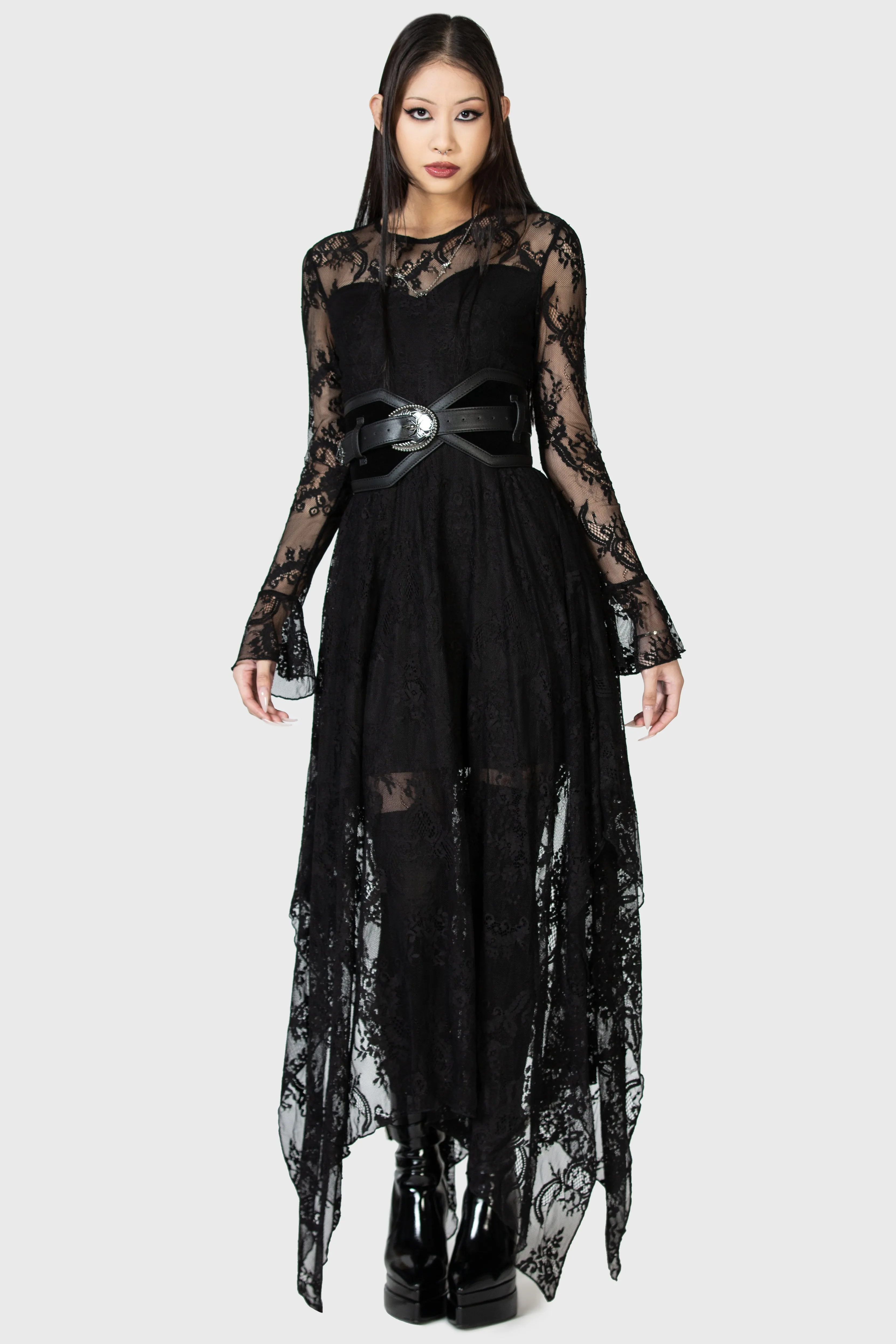 Shadow Figure Maxi Dress Resurrect