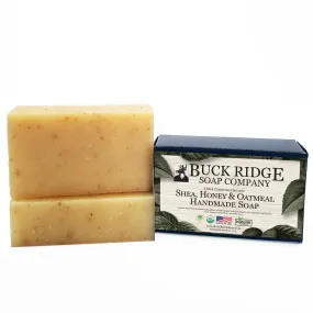 Shea, Honey and Oatmeal Handmade Soap - USDA Certified Organic