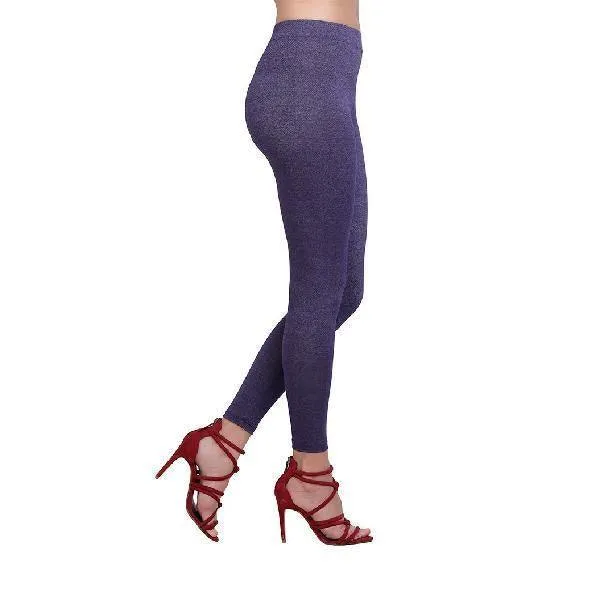 Shimmer Stretchy Ankle Length Leggings