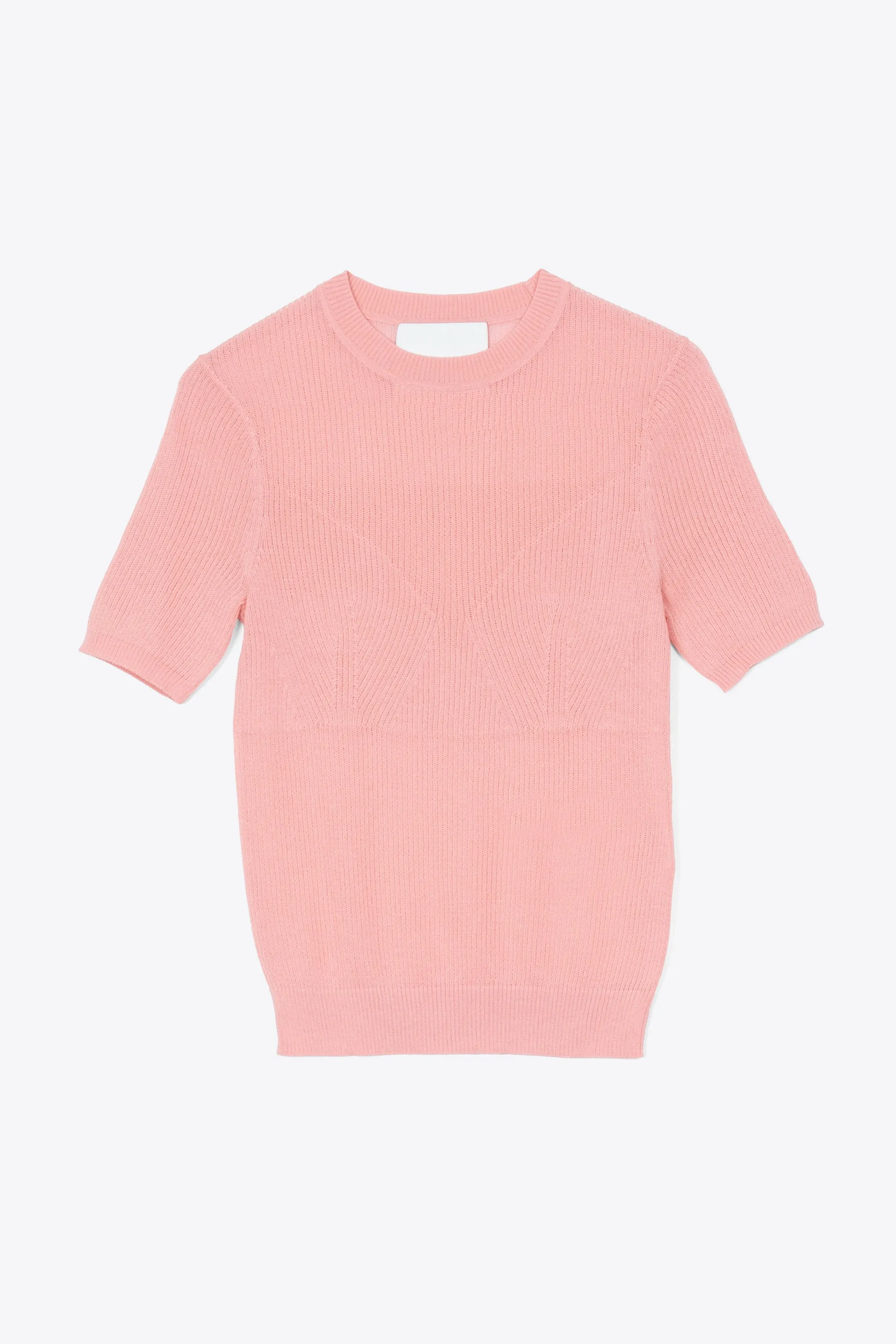 Short Sleeve Ribbed Crewneck