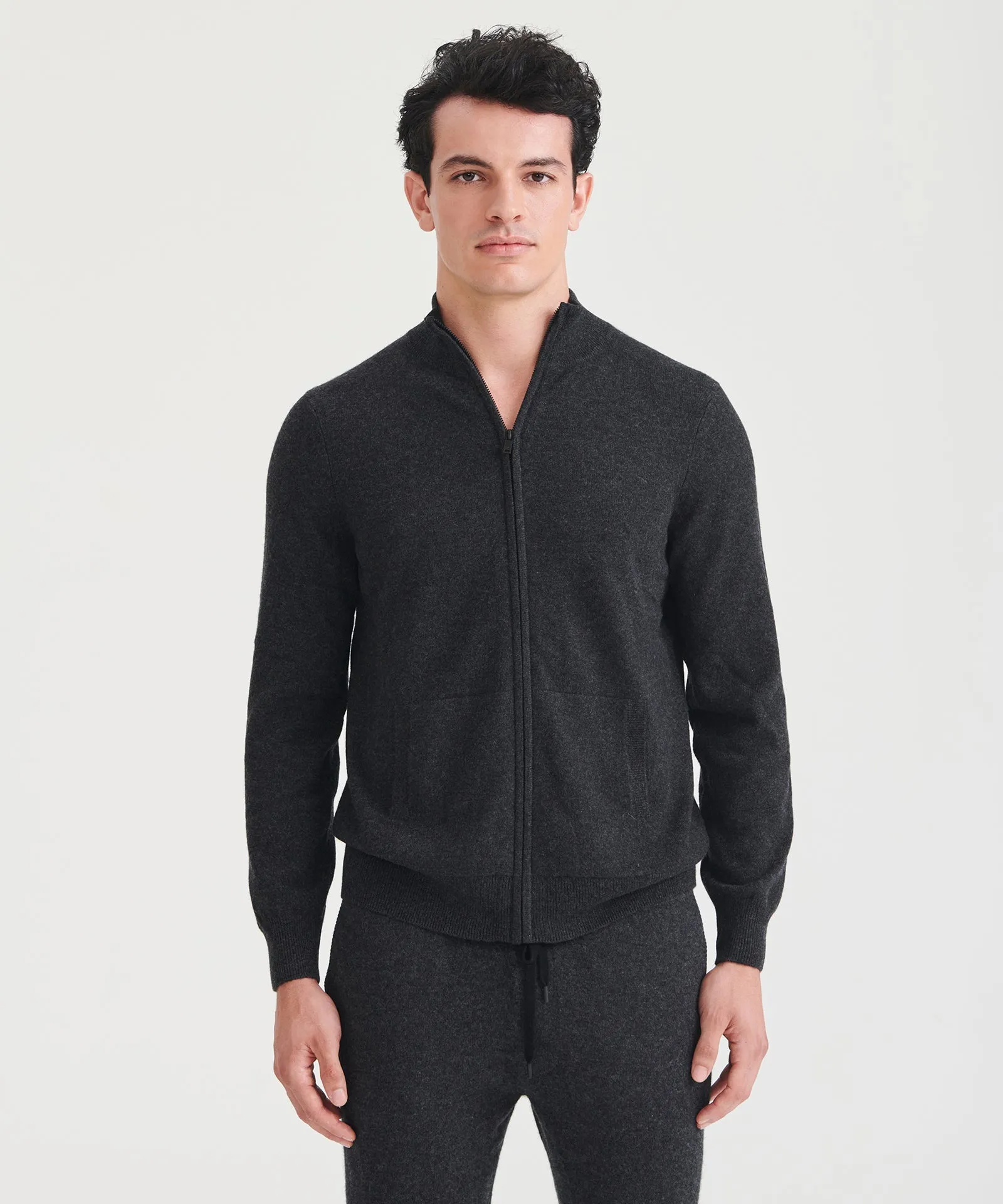 Signature Cashmere Full Zip Sweater