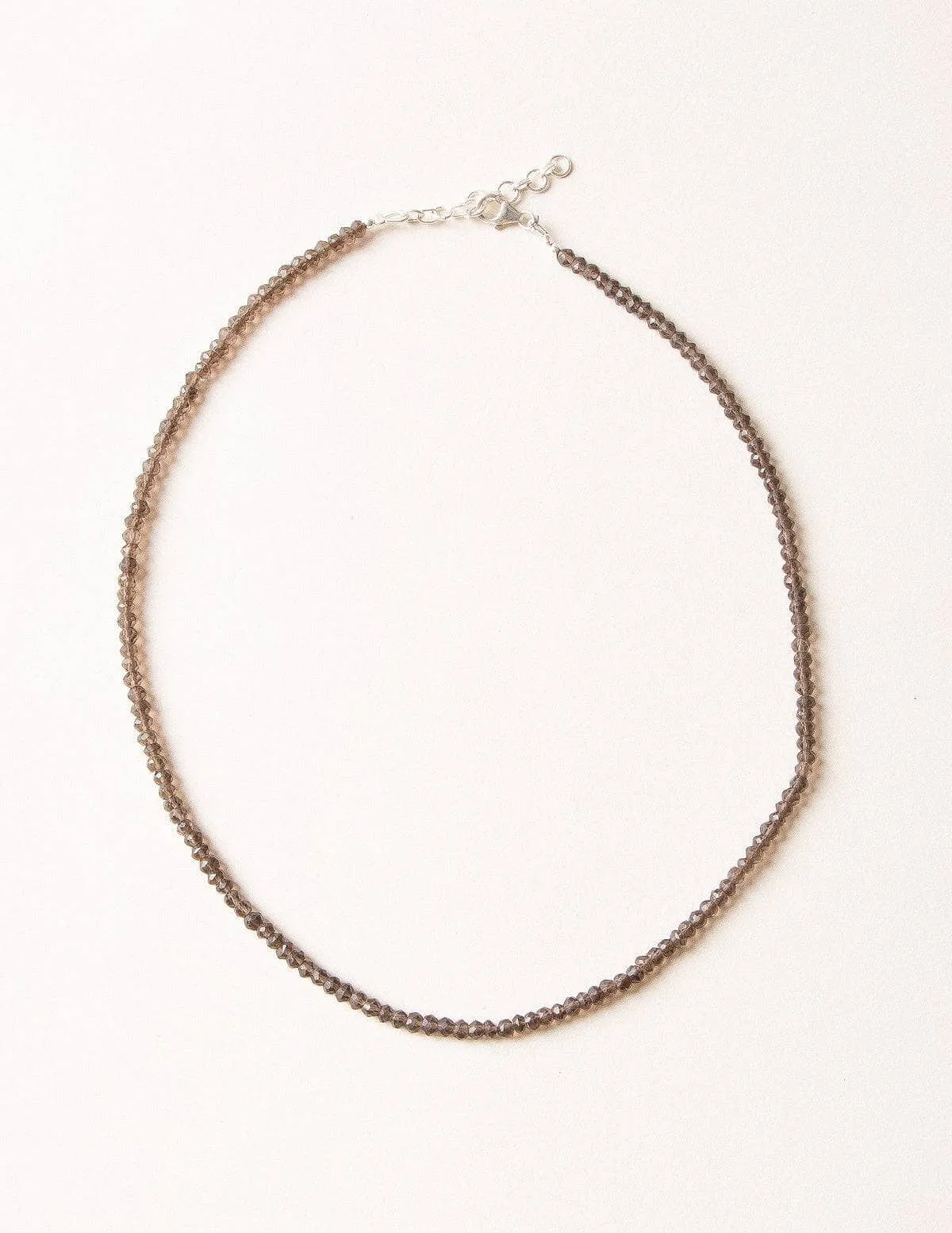 Smokey Quartz Bead Necklace