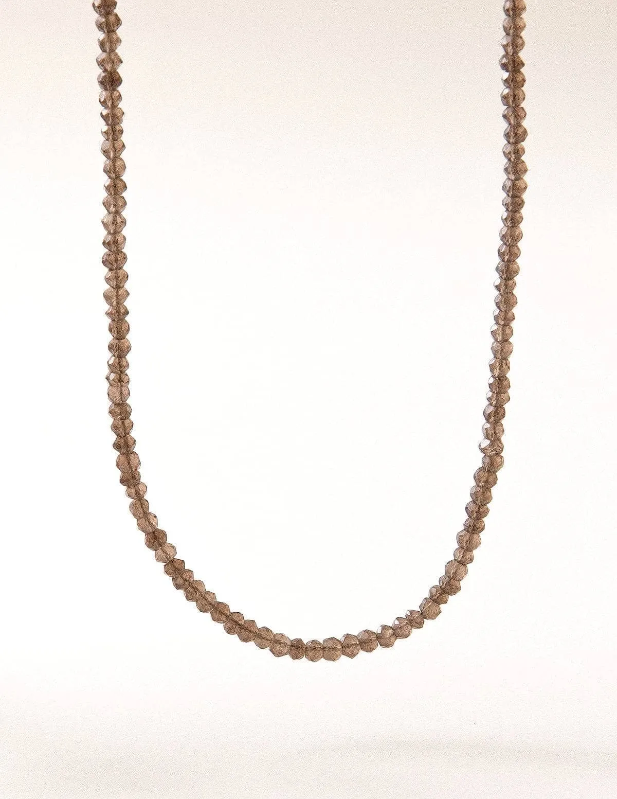 Smokey Quartz Bead Necklace