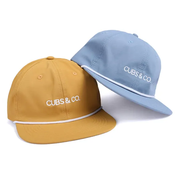 Snapback Hat - Quick Dry Nylon Blue (Kids-Adults)