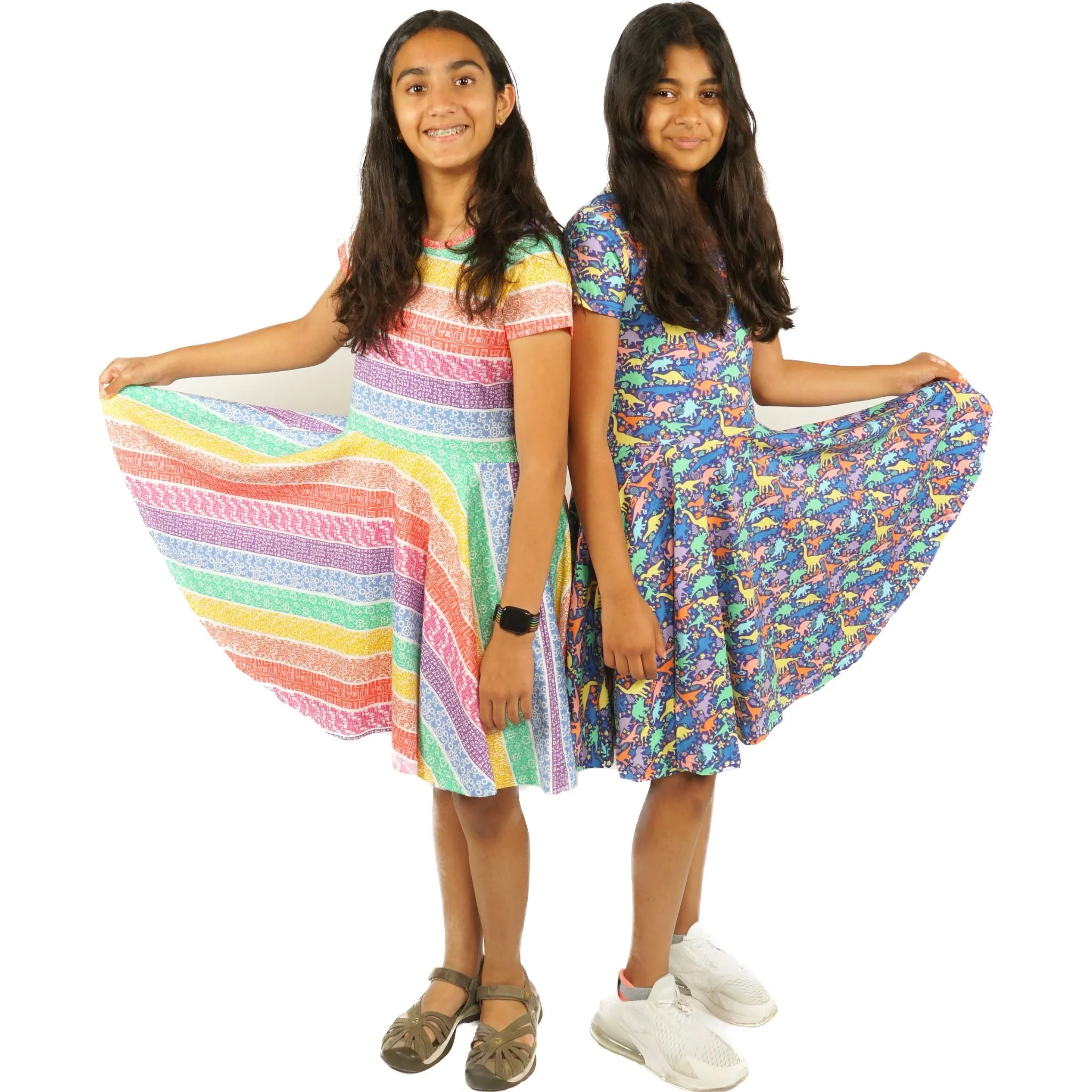 STEAM Rainbow Kids Twirl Dress