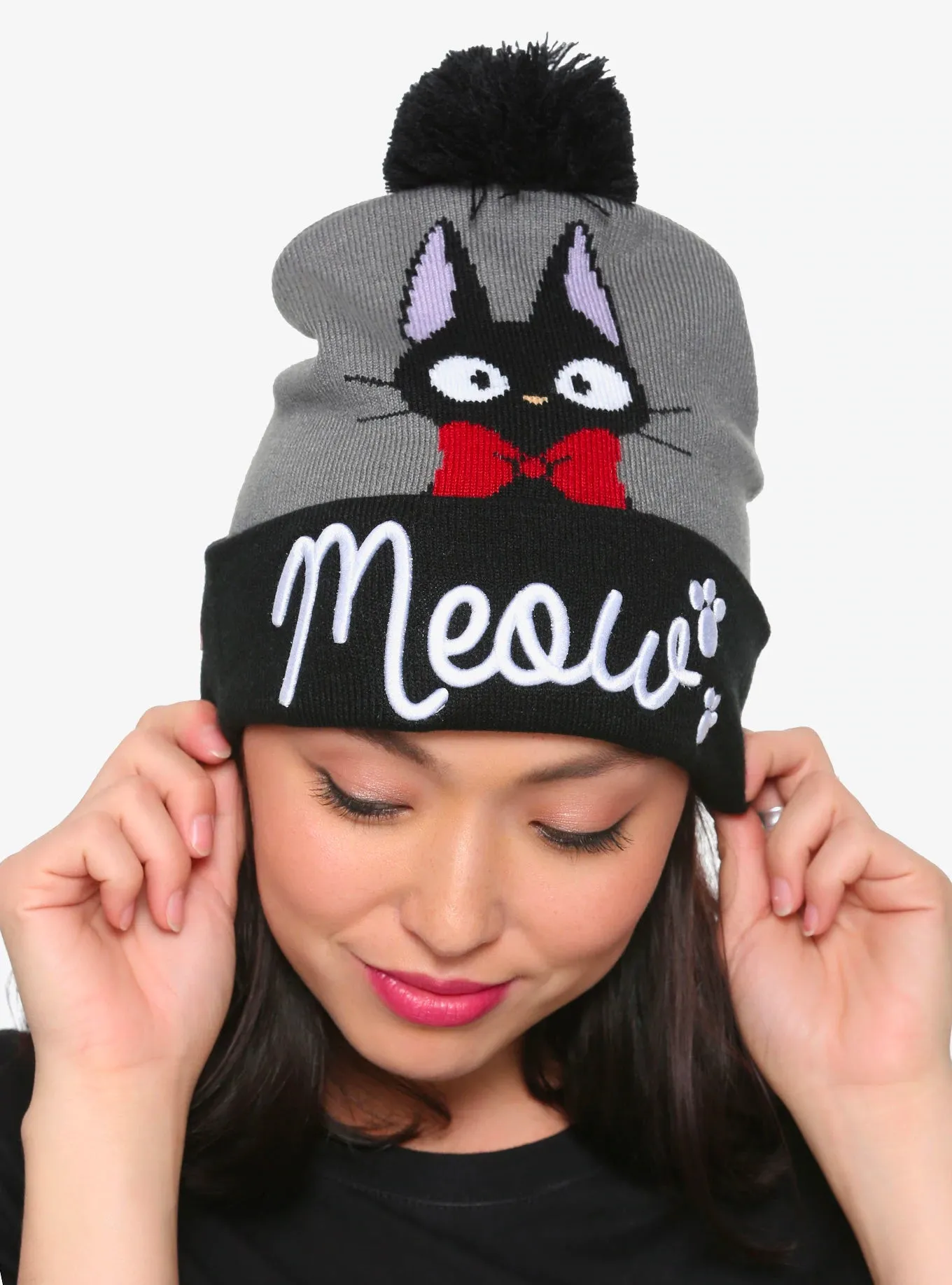 Studio Ghibli KIKI'S Delivery Service JIJI Meow Pom Beanie