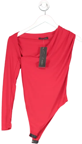 Stylewise Red One Sleeve Bodysuit UK 12