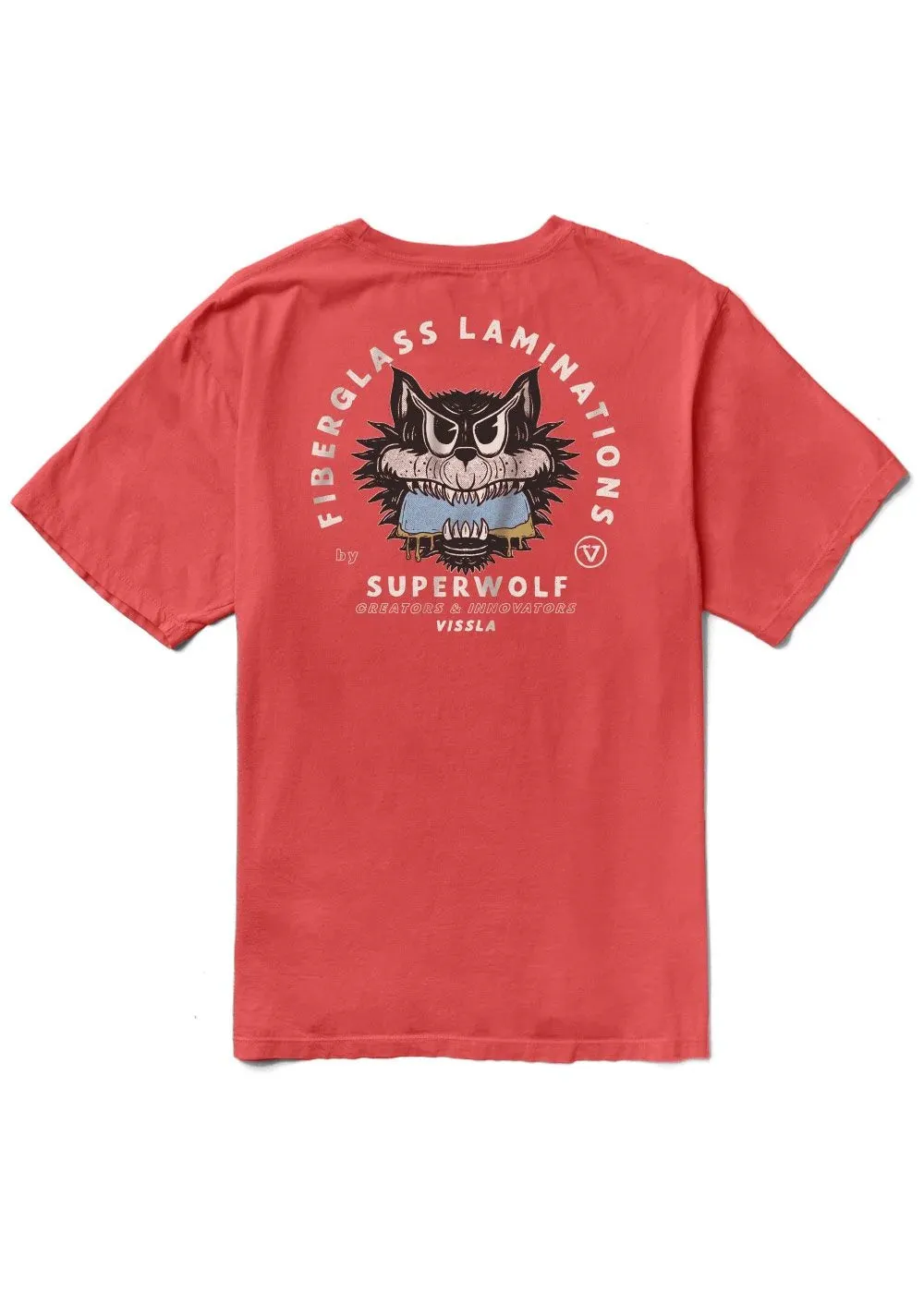 Super Wolf Boys Tee-RED