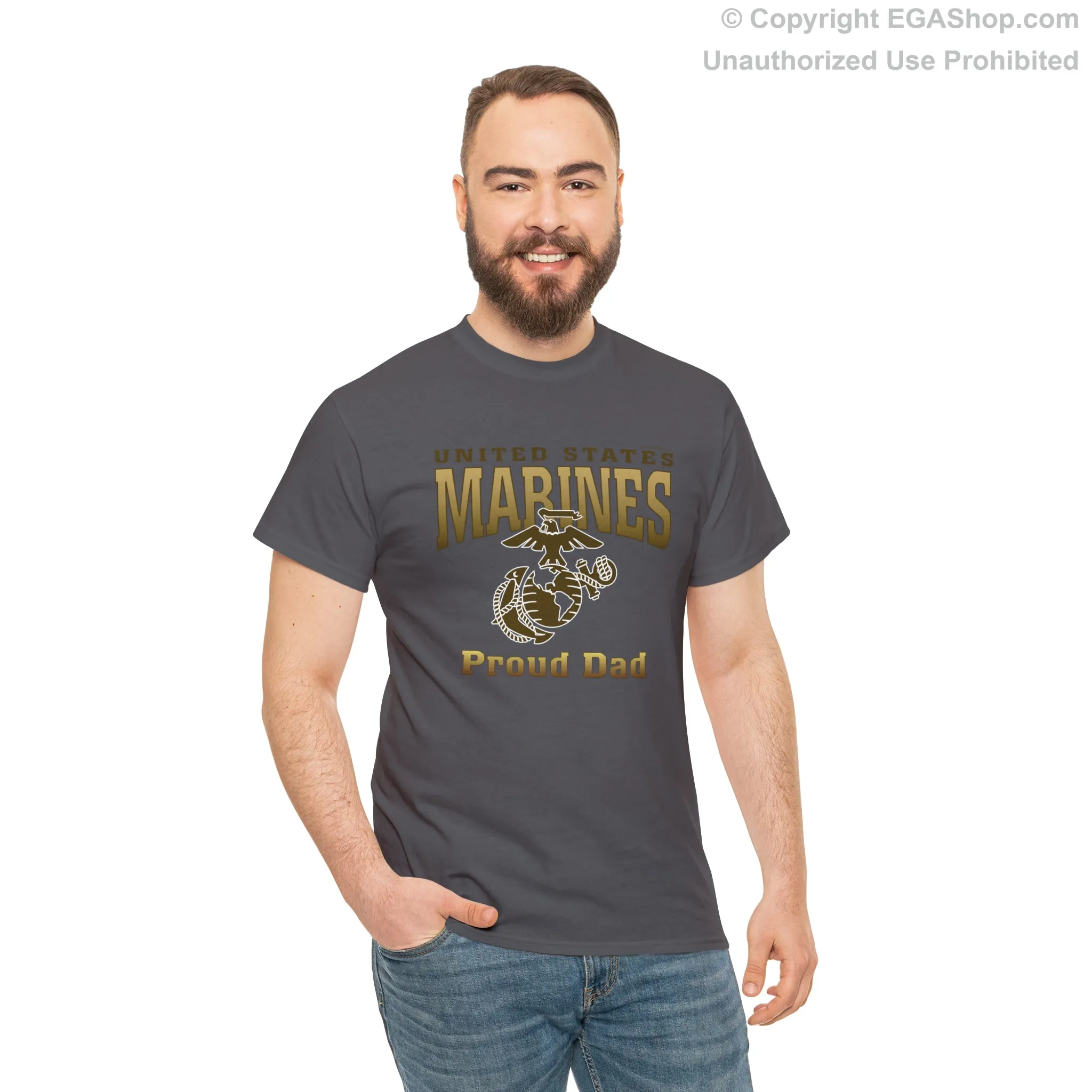 T-Shirt: United States Marines Proud Dad