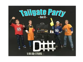 Tailgate Party Set II 4 Piece Figure Set For 1:18 Scale Models by American Diorama