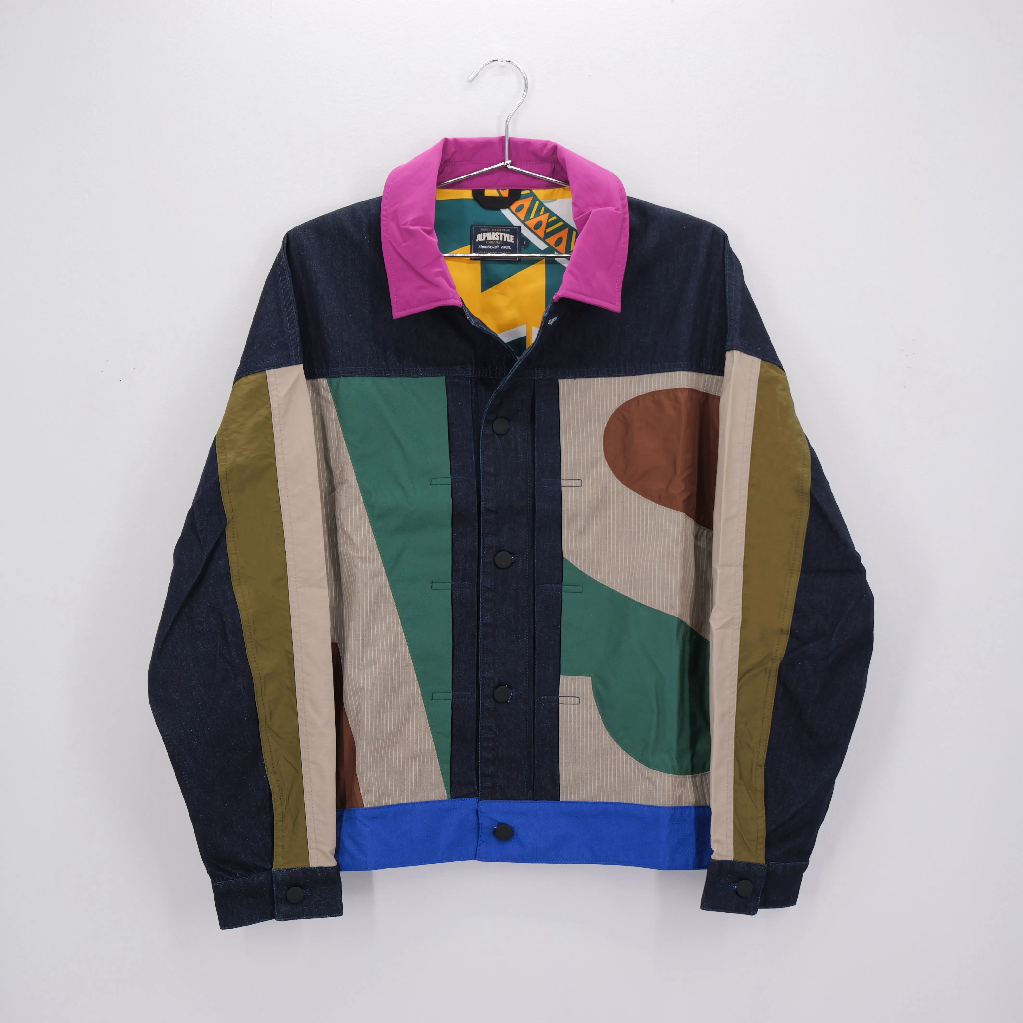 TANGRAM DENIM JACKET MULTI