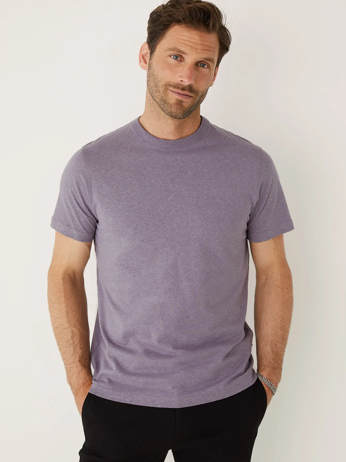 The Hemp Slim T-Shirt in Slate Violet