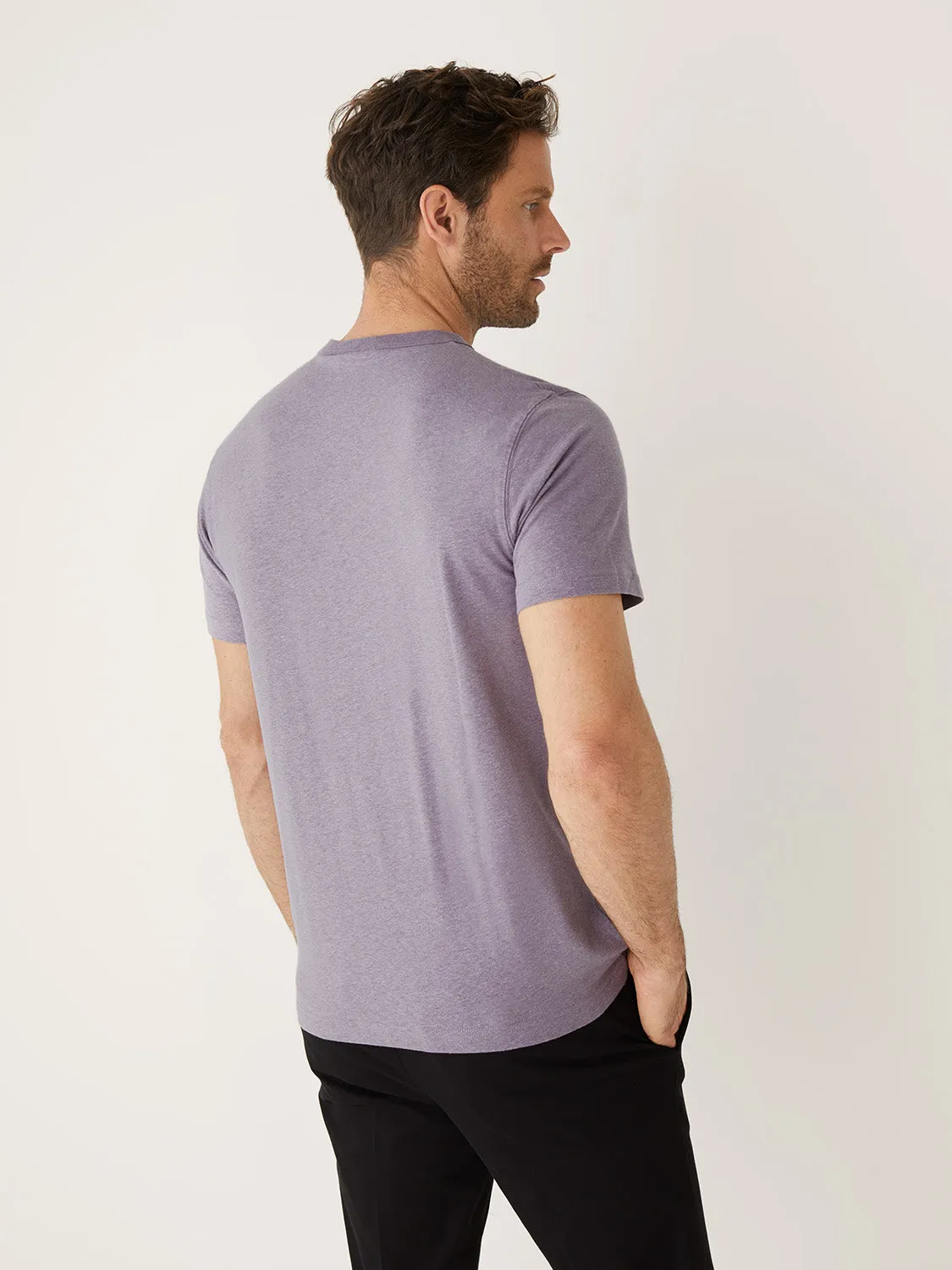 The Hemp Slim T-Shirt in Slate Violet