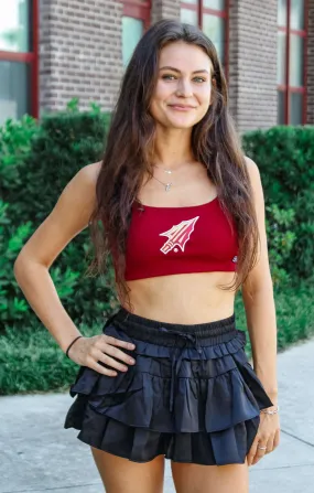 The Seminoles Scoop Neck Crop (Garnet)