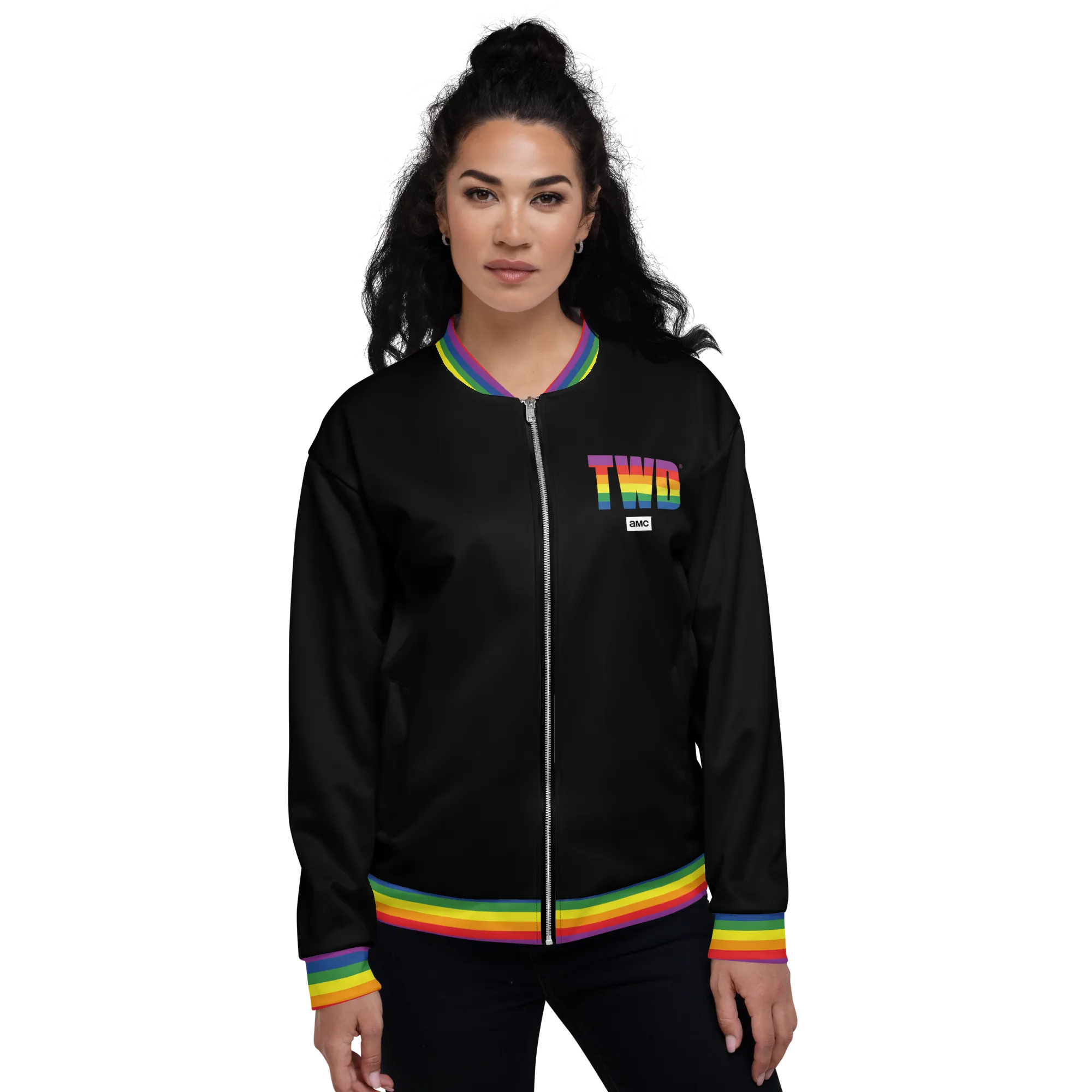 The Walking Dead Pride Logo Unisex Bomber Jacket