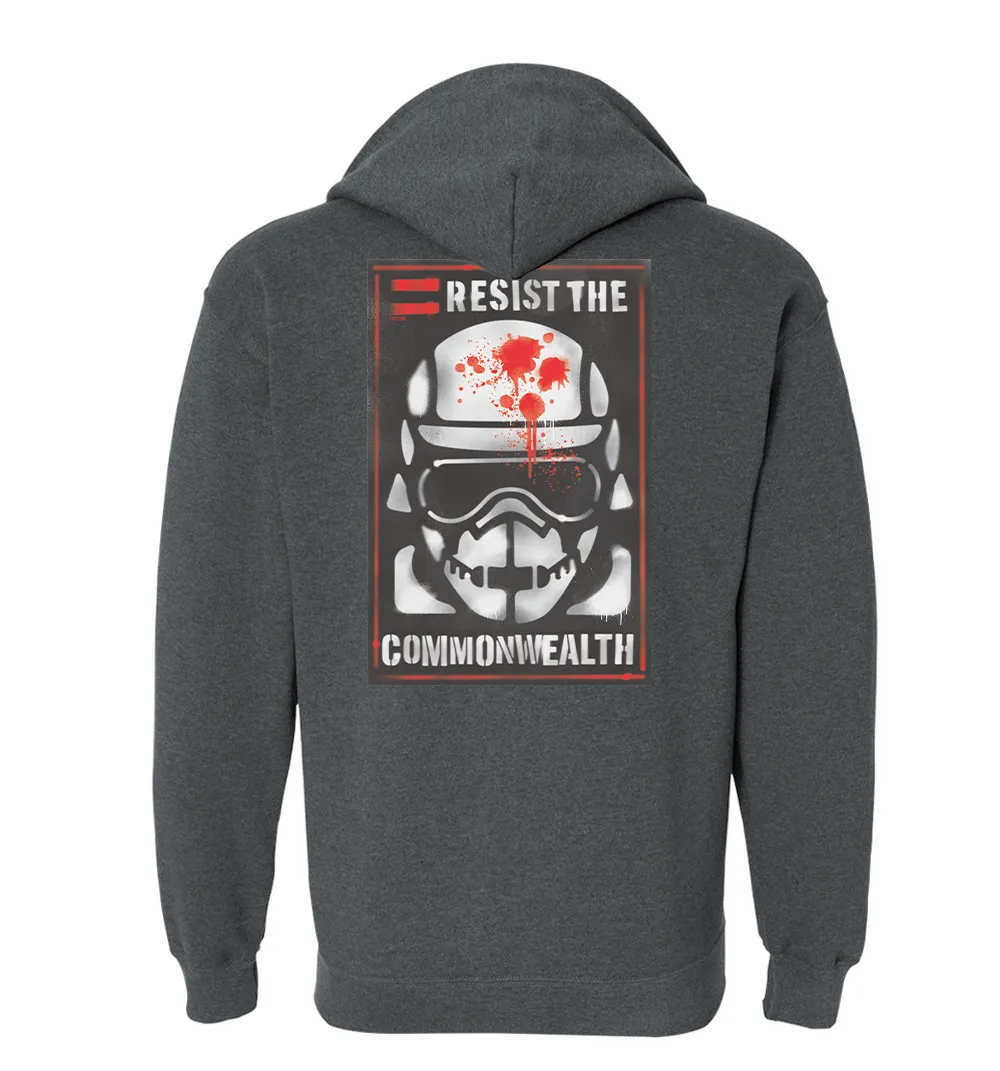 The Walking Dead Resist the Commonwealth Fleece Zip-Up Hooded Sweatshirt