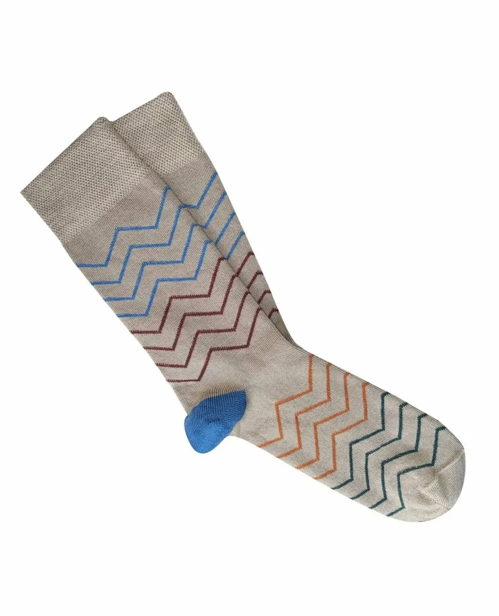 Tightology Merino Wool Socks - Waves