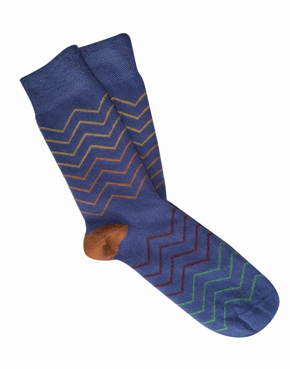 Tightology Merino Wool Socks - Waves