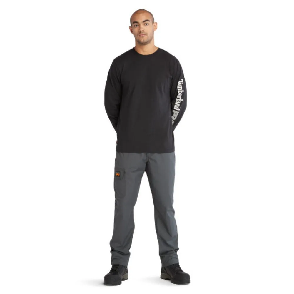 Timberland PRO Men's Core Logo Long-Sleeve T-Shirt - Black