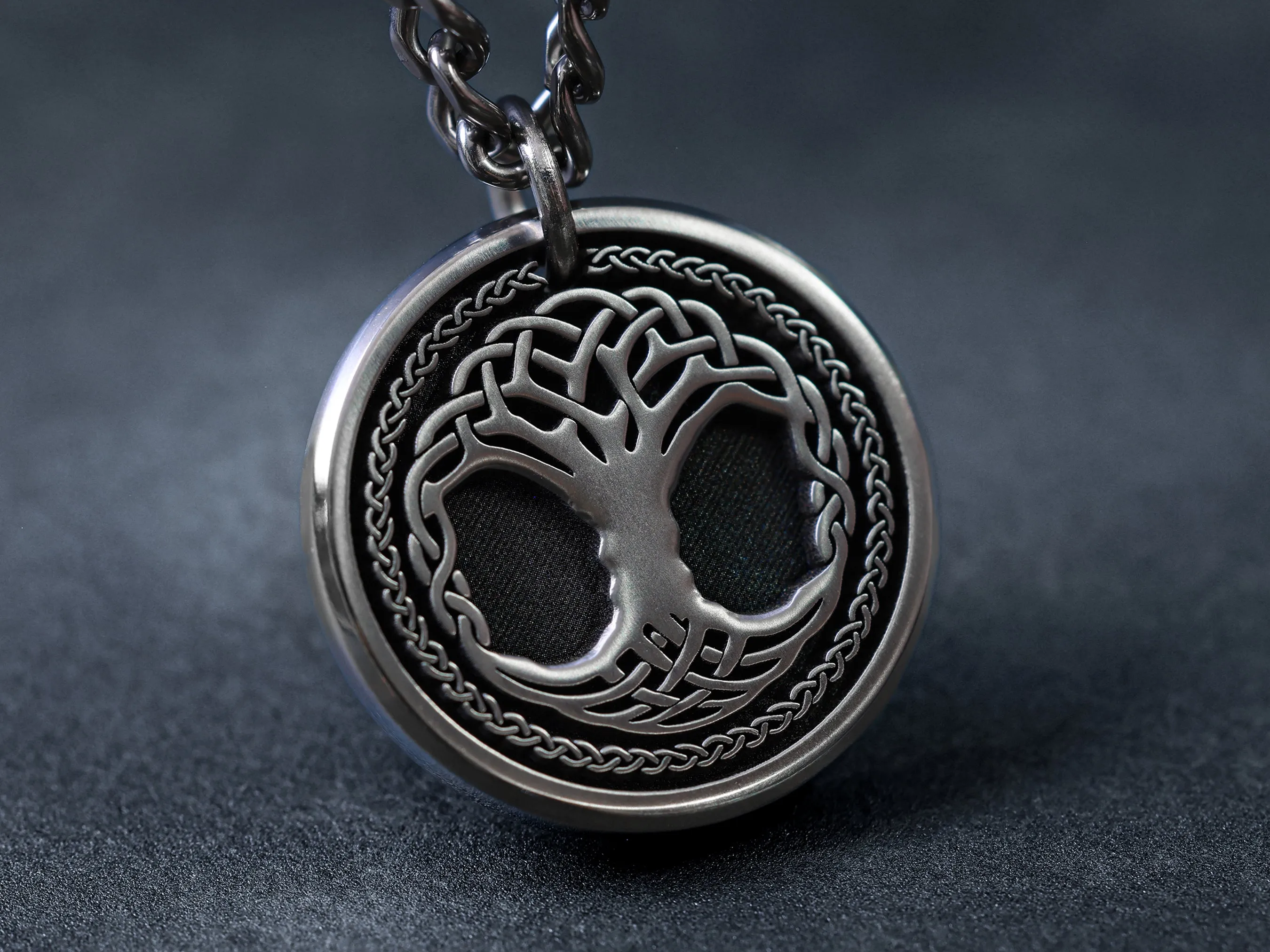 TITANIUM Celtic Tree of Life Necklace