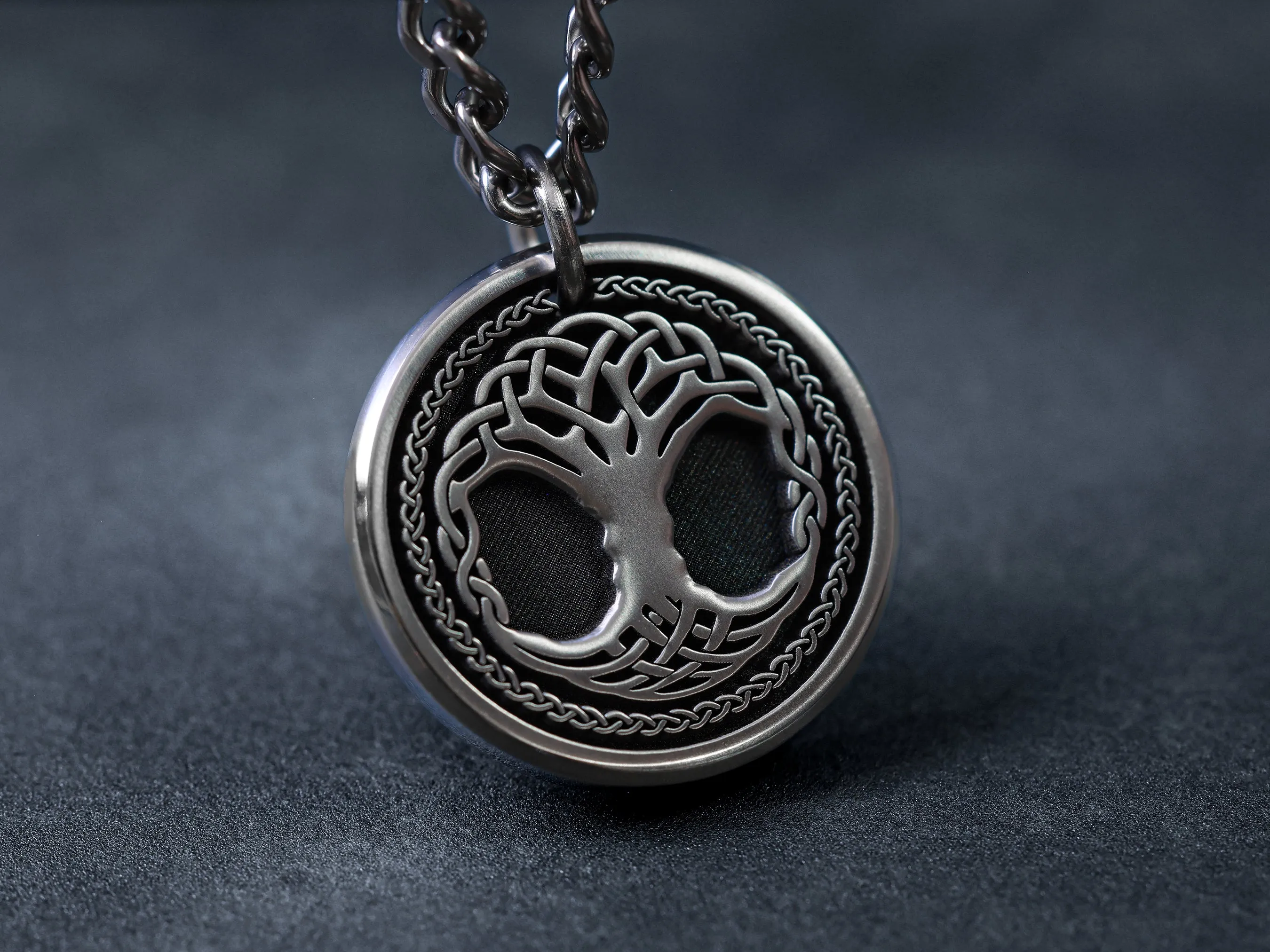 TITANIUM Celtic Tree of Life Necklace