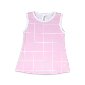 Tori Tank - Pink Windowpane