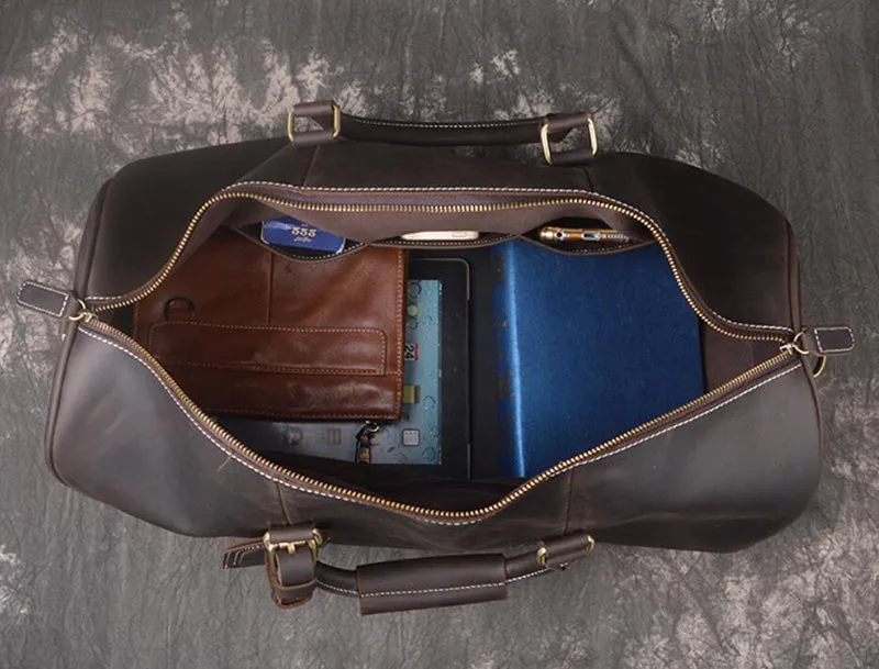 Travel Gifts Set Leather Travel Bag And Leather Toiletry Bag Weekender Bag Duffel Bag And Personalized Dopp Kit