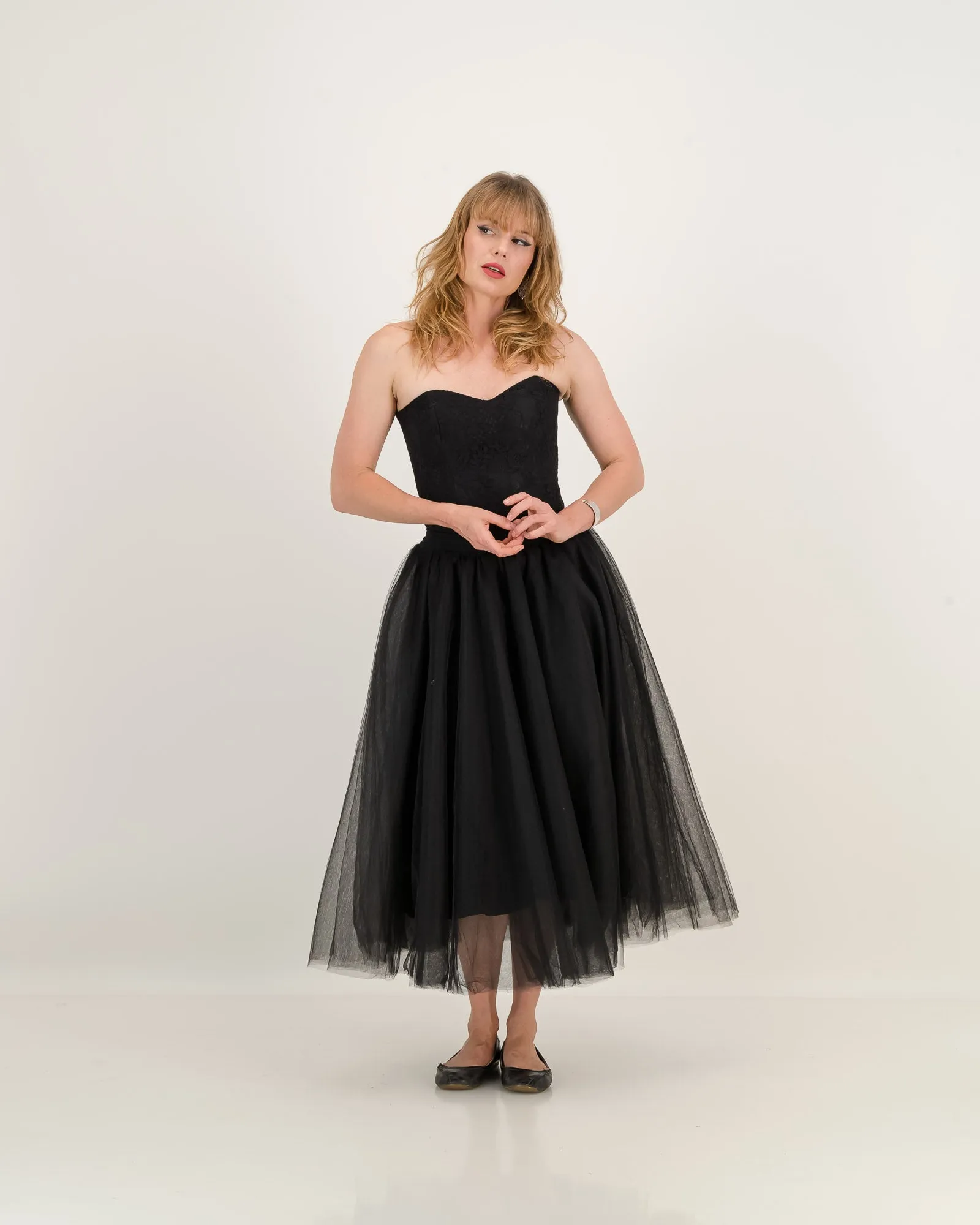 tulle tiana skirt - black