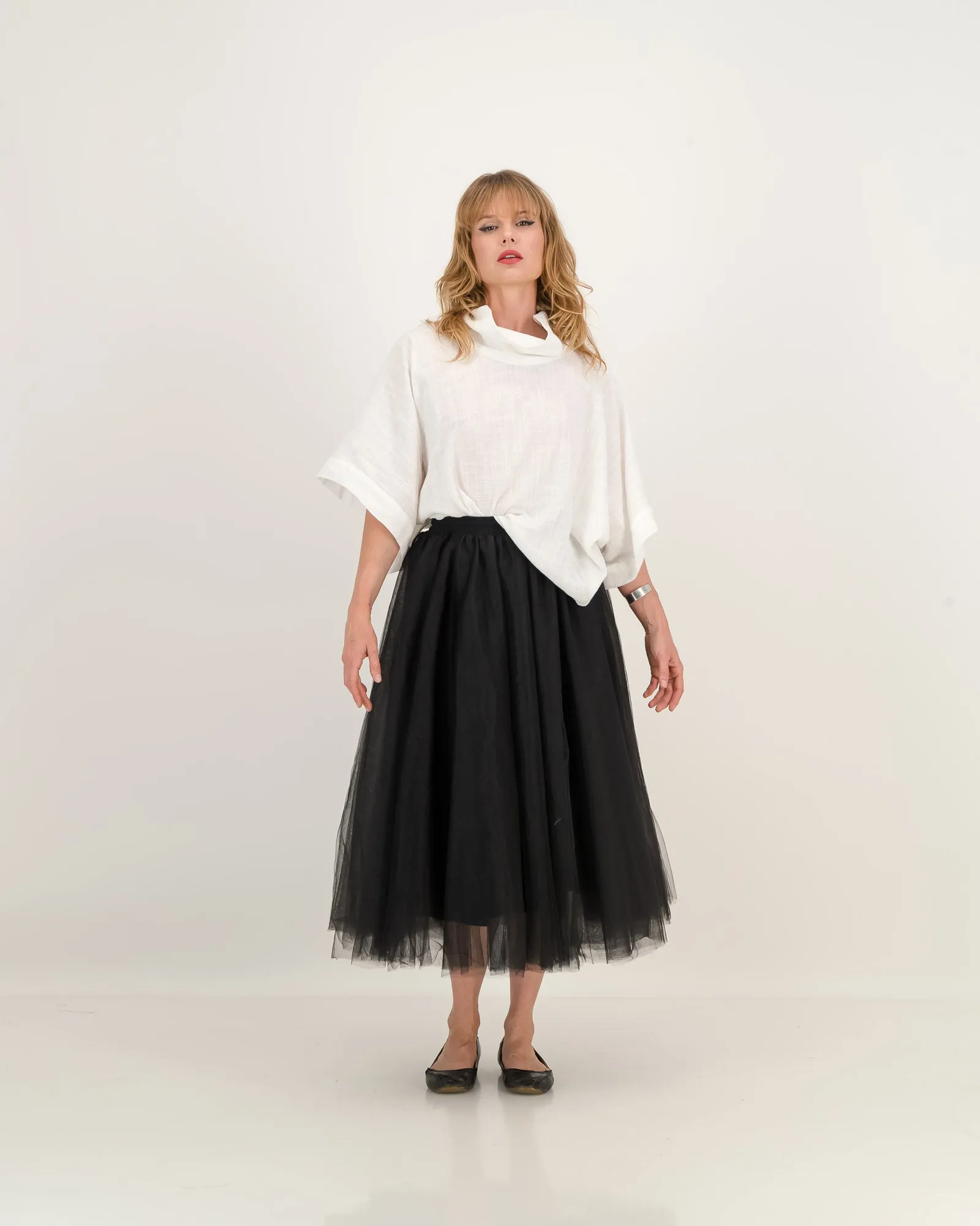 tulle tiana skirt - black