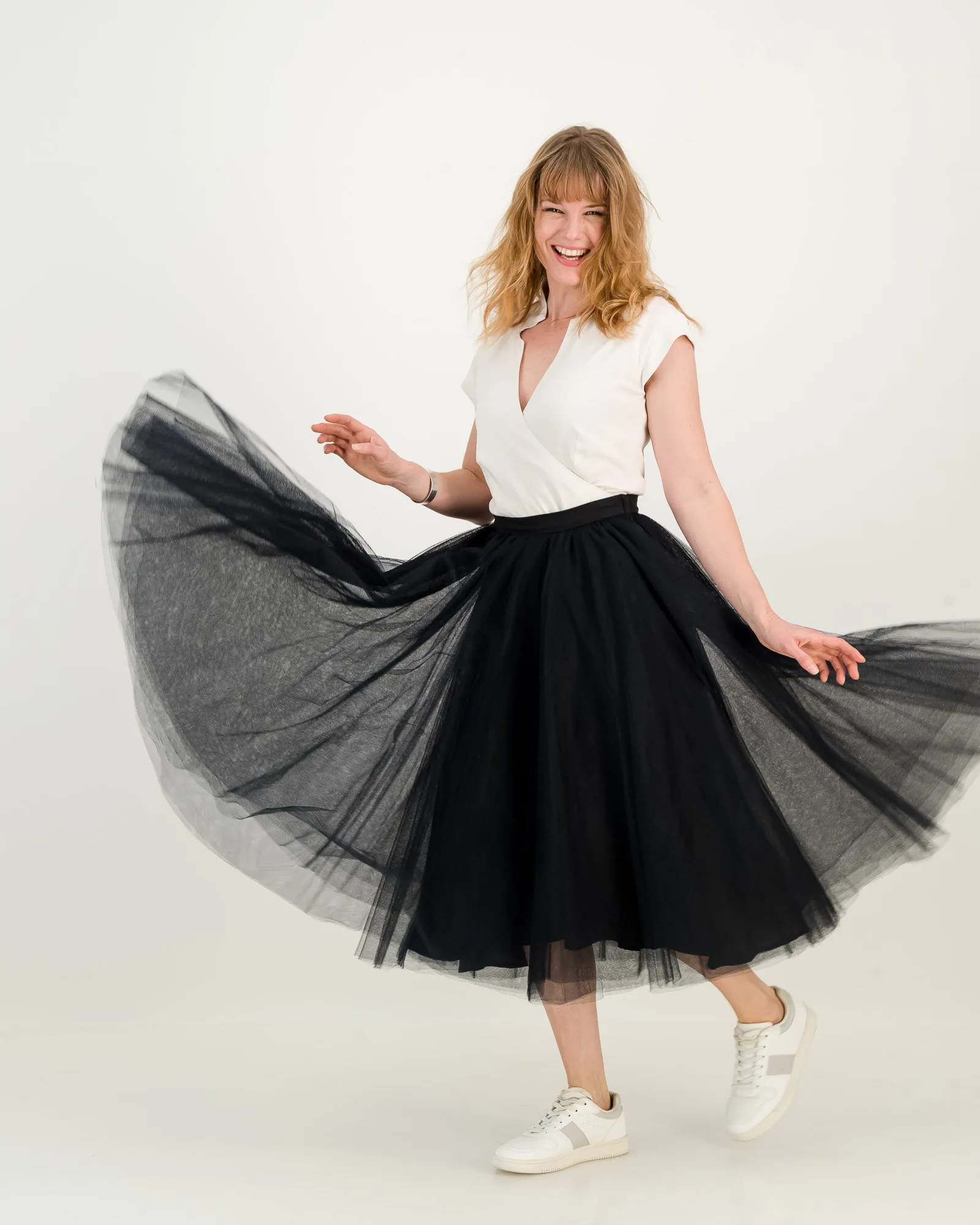 tulle tiana skirt - black