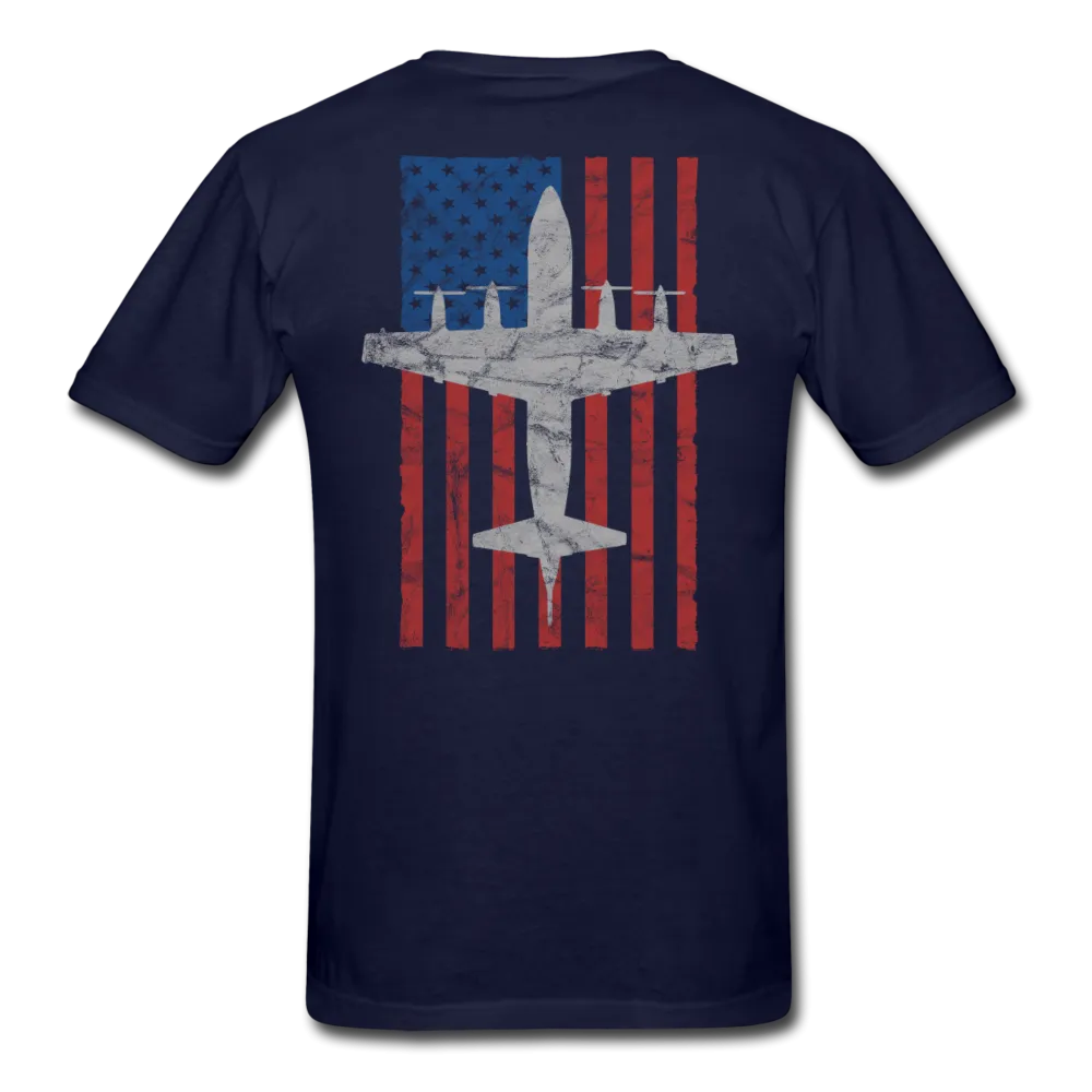 US Navy Retired P-3 Orion Vintage Flag Tee