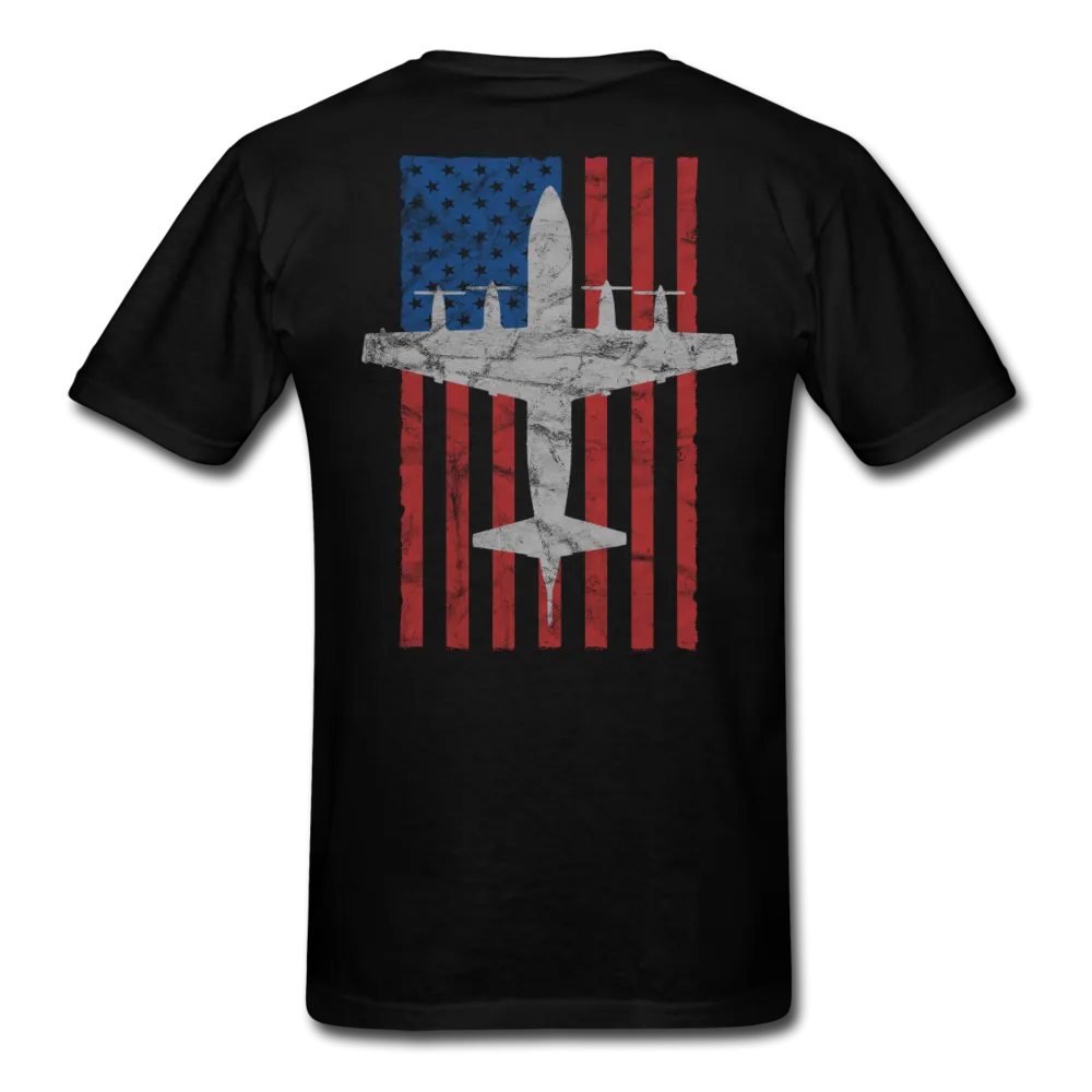 US Navy Retired P-3 Orion Vintage Flag Tee