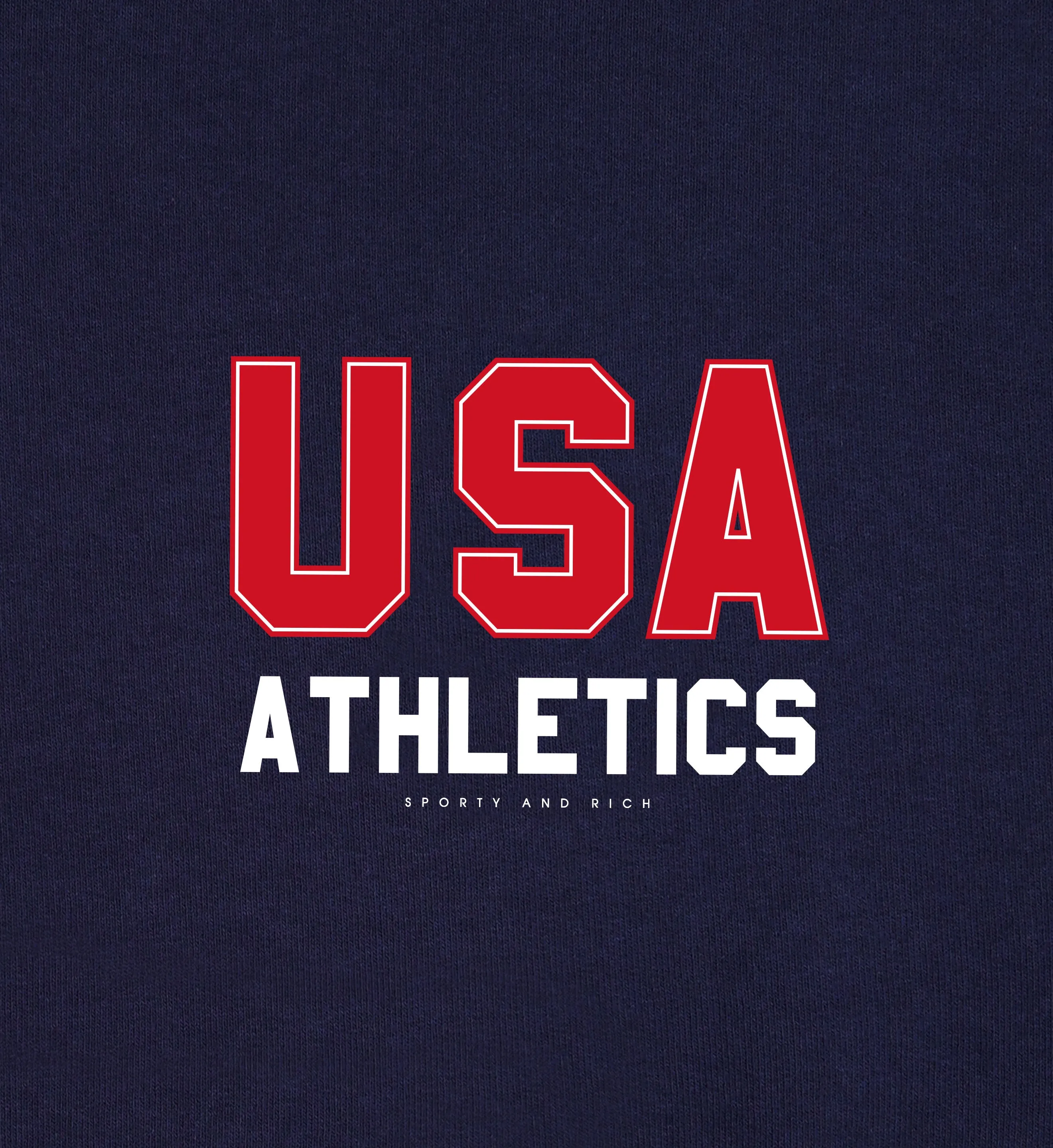 USA Athletics Hoodie - Navy/Sports Red/White