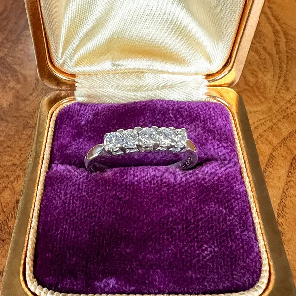 Vintage Five Diamond Band Ring