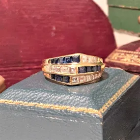 Vintage Sapphire & Diamond Ring Band