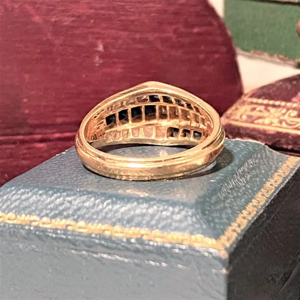 Vintage Sapphire & Diamond Ring Band