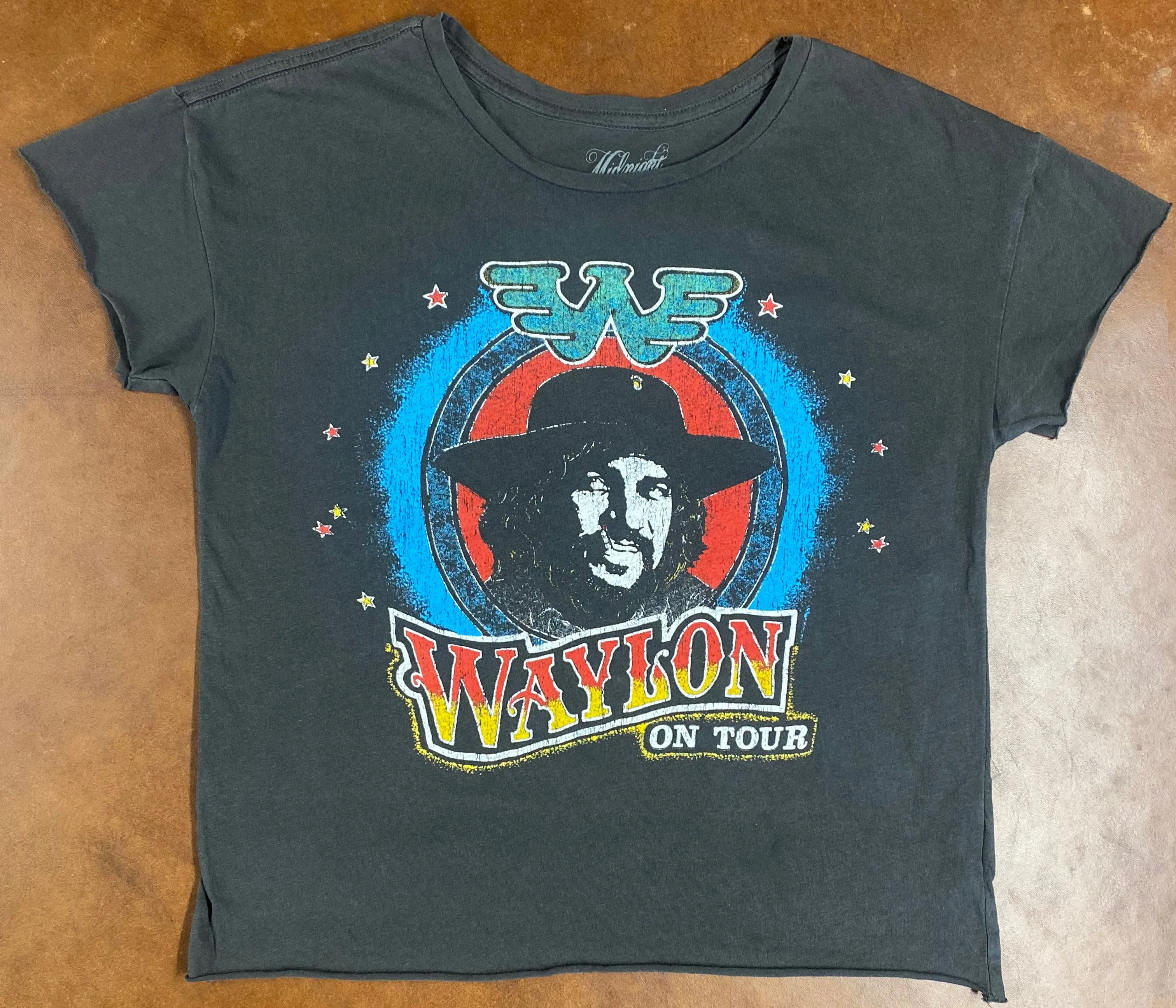 Waylon on Tour Cut off Crop Tee