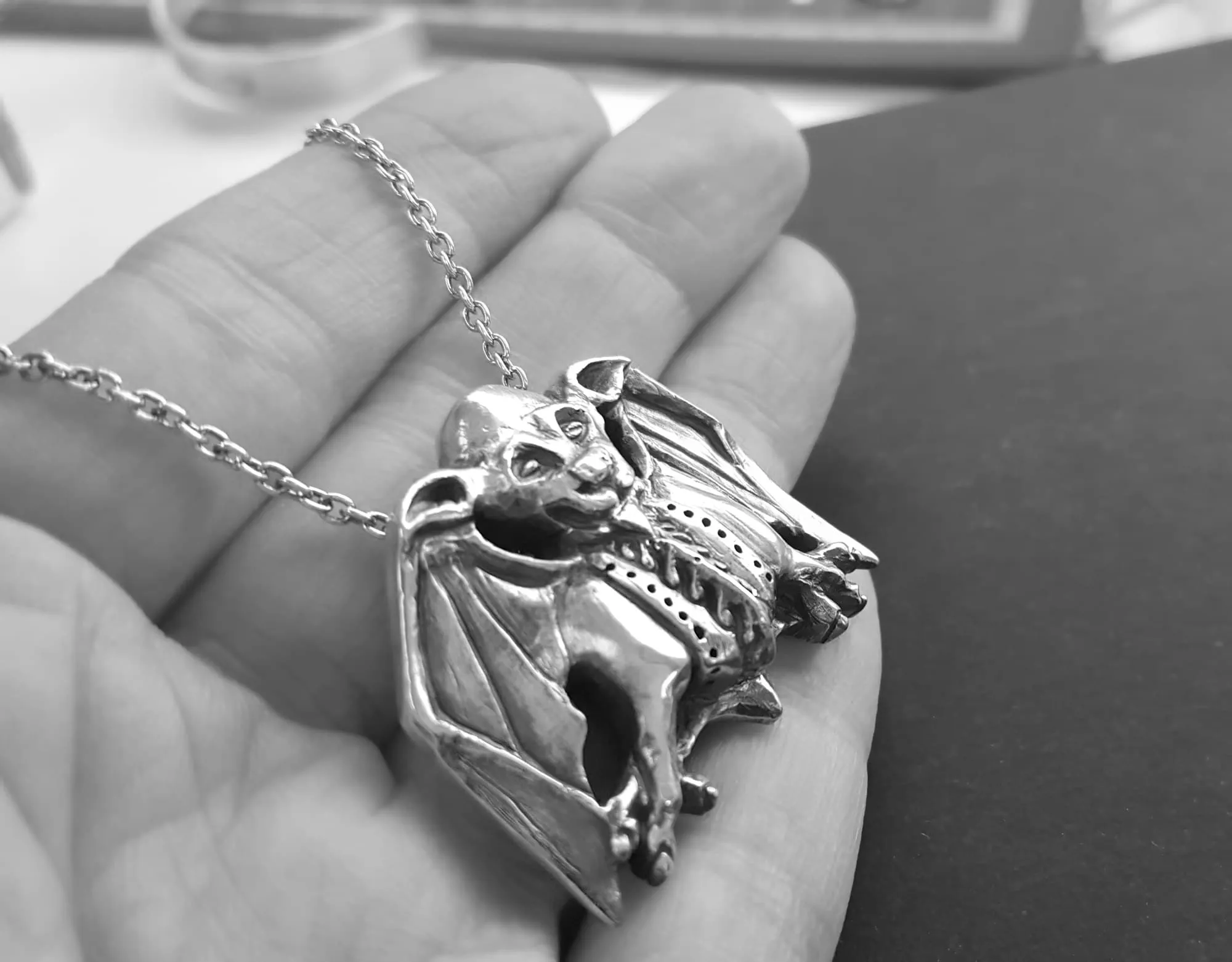 Westminster Gothic Bat Gargoyle Necklace