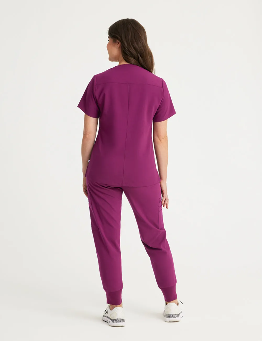 Womens 2-Pocket V-Neck Scrub Top