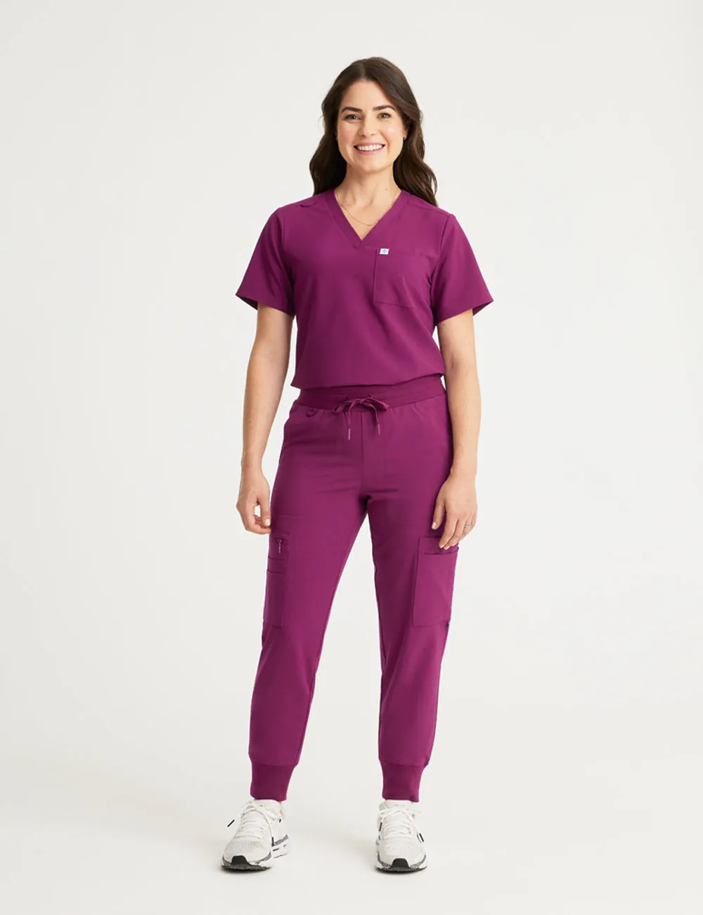 Womens 2-Pocket V-Neck Scrub Top