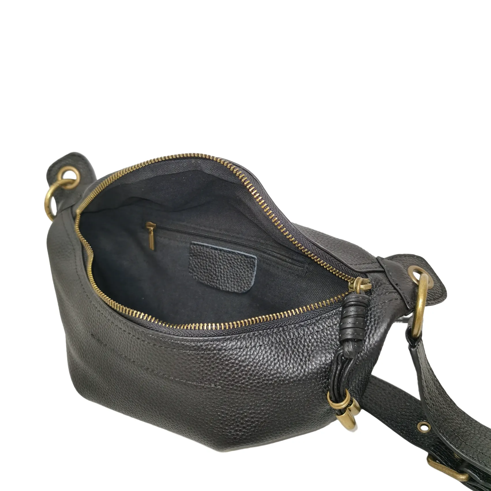 Women's cowhide leather handbag Vesny V2 design waist bag