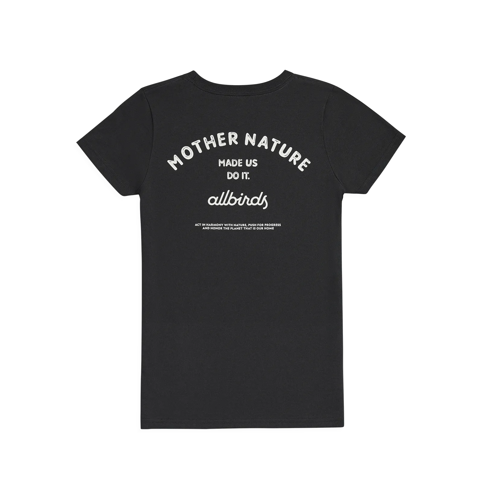 Women's Recycled Tee - Mother Nature - Natural Black