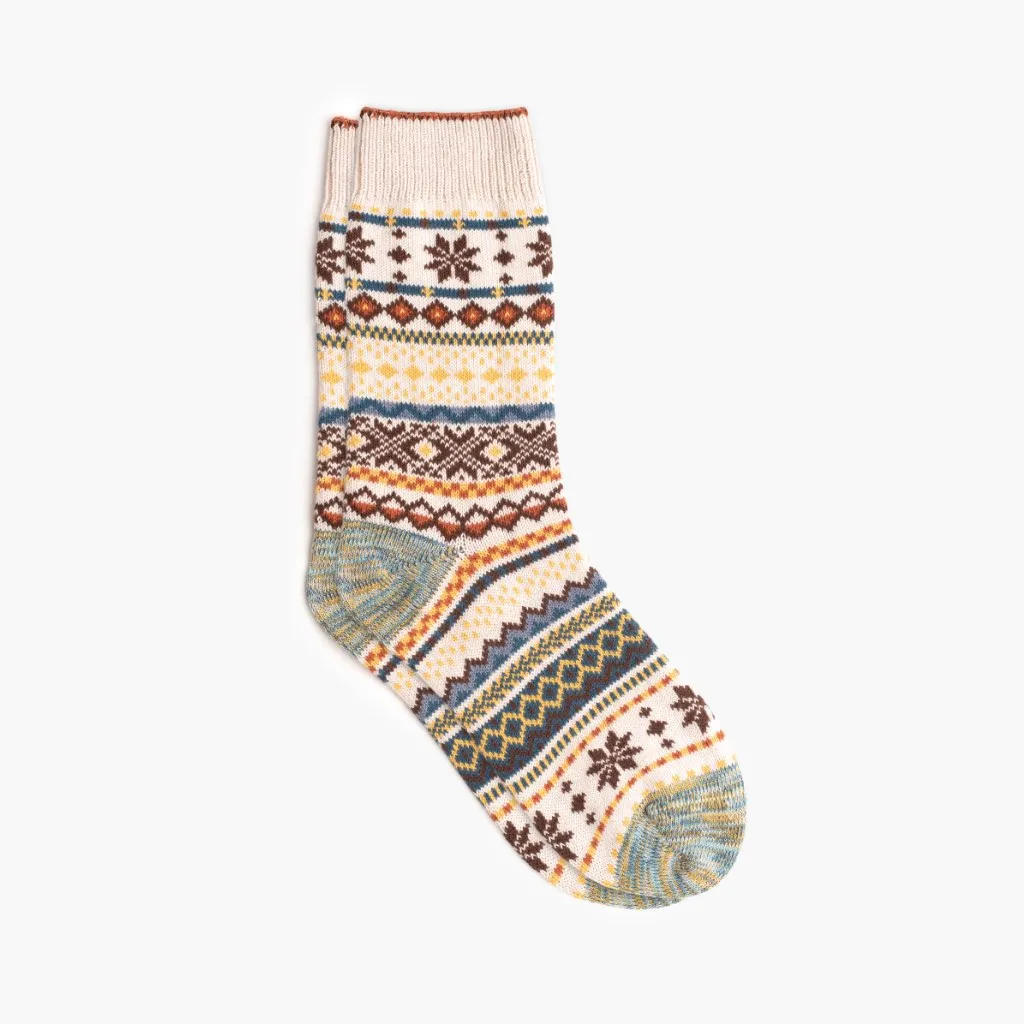 Women's Sodello Norwegian Sock | Cream