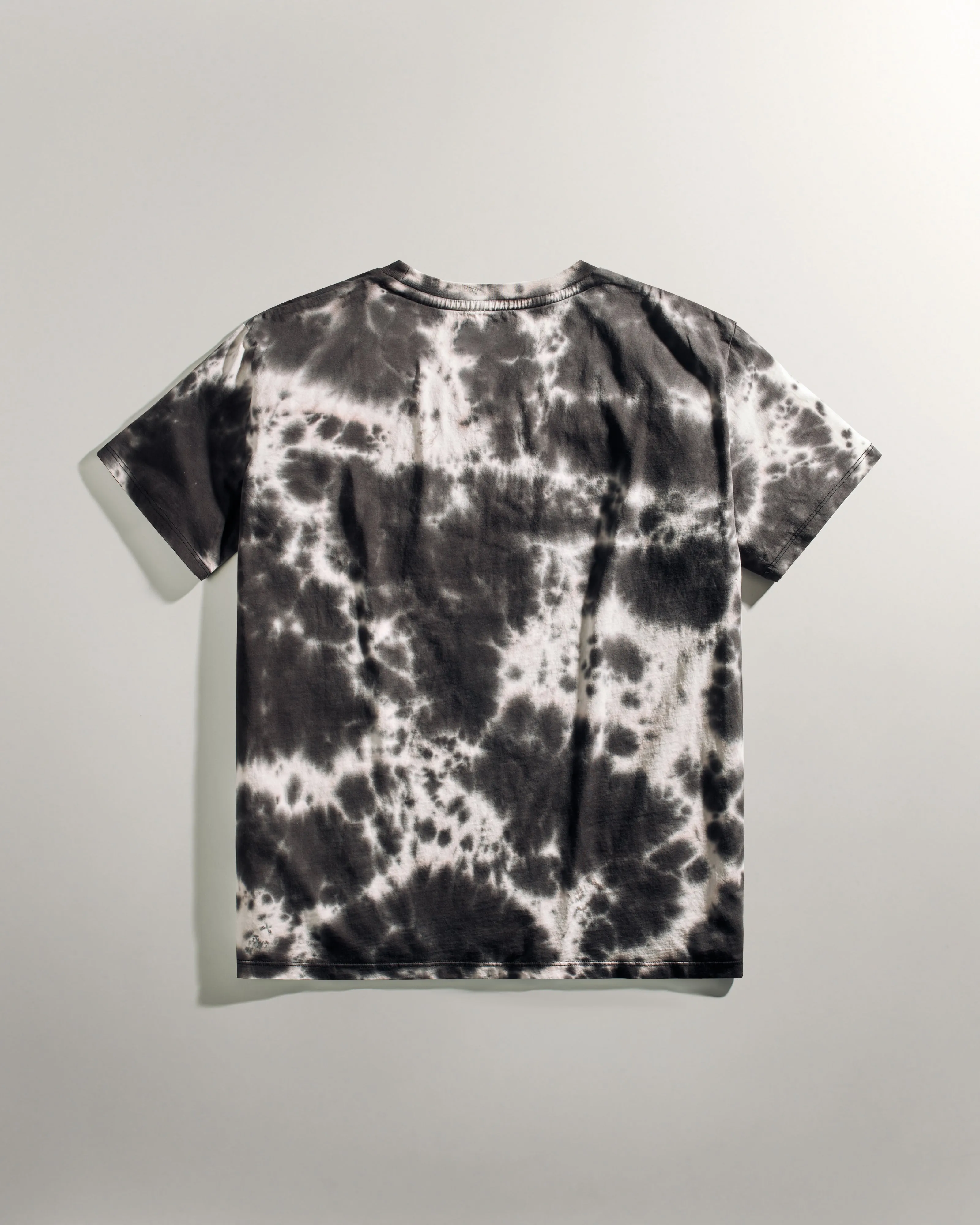 Womens Tie Dye Tee Grey/Volt Green