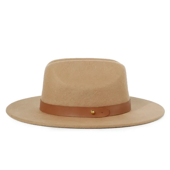 Wool Fedora Hat - Caramel (Kids-Adults)