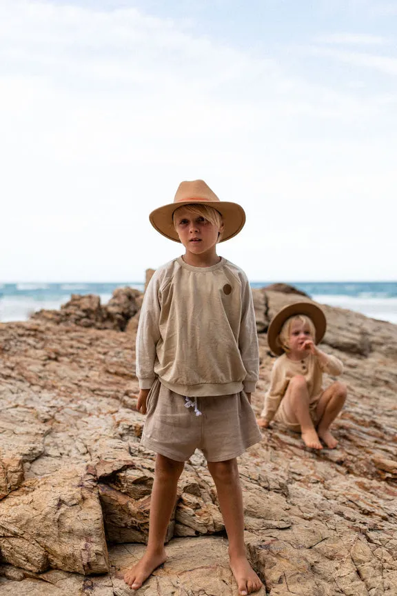 Wool Fedora Hat - Caramel (Kids-Adults)