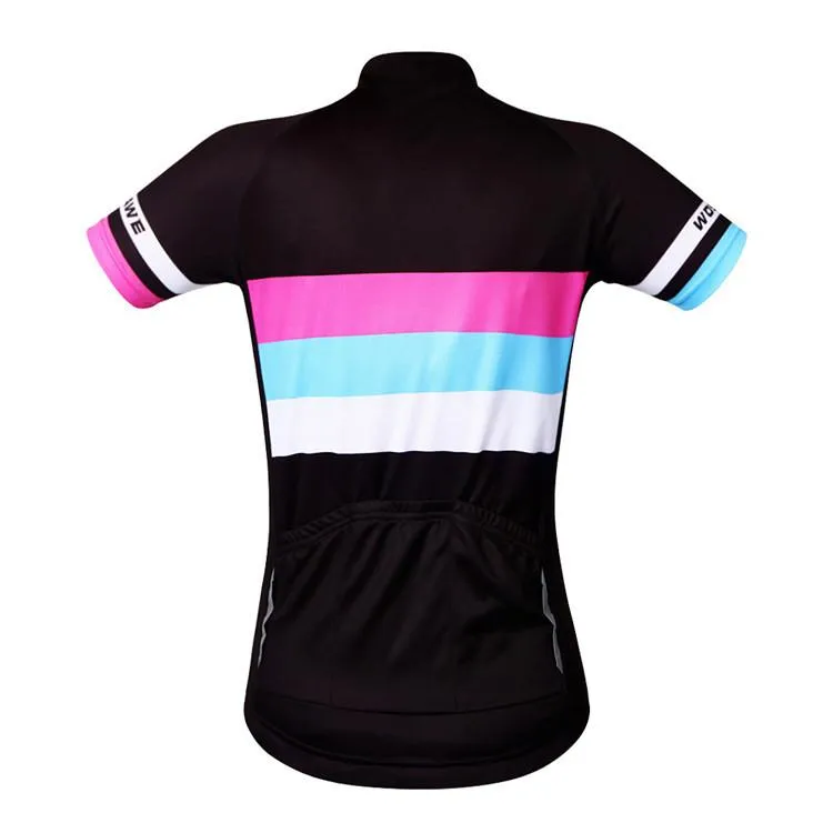 WOSAWE Colorful Short Sleeve Cycling Jersey