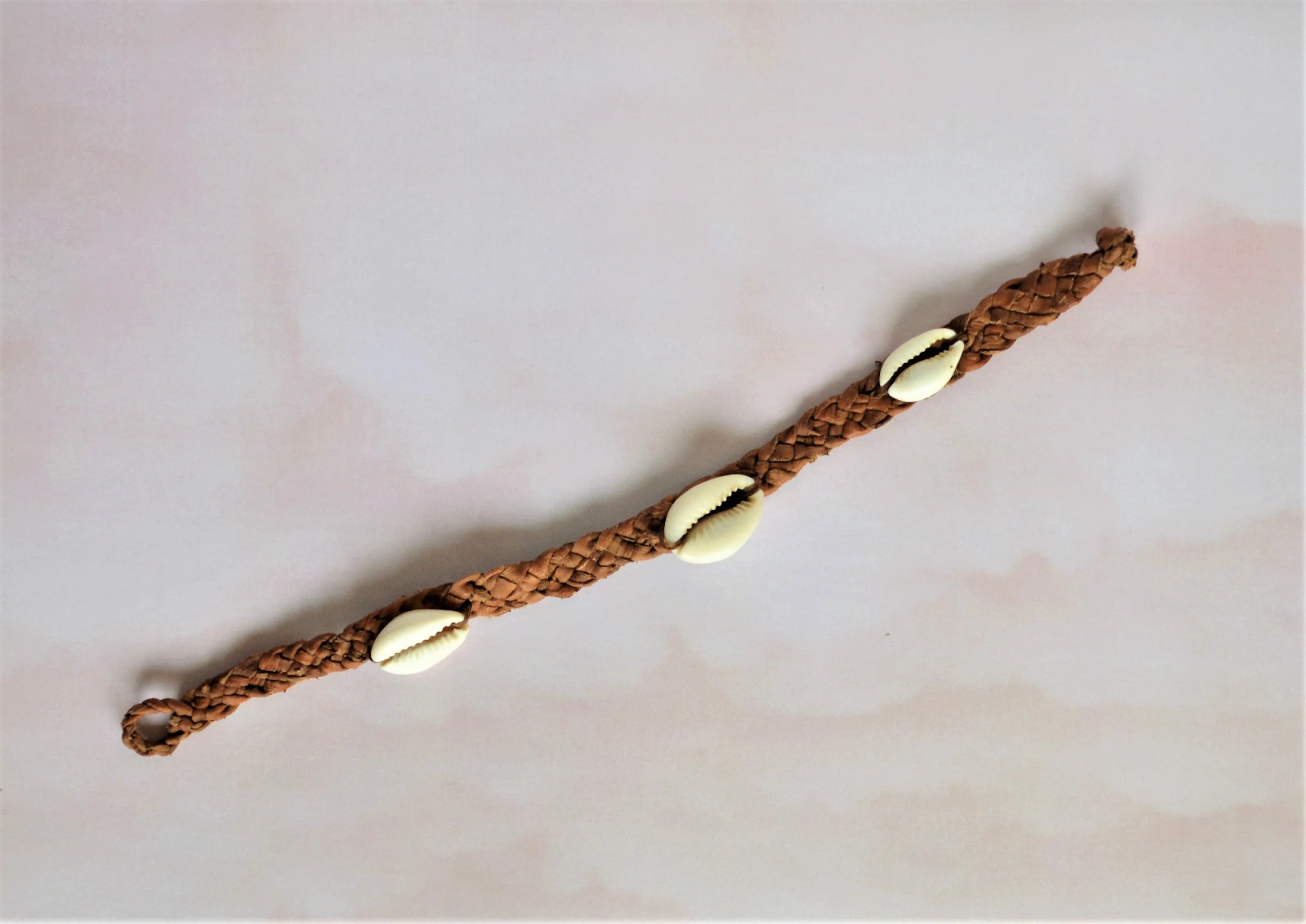 Woven leather bracelet