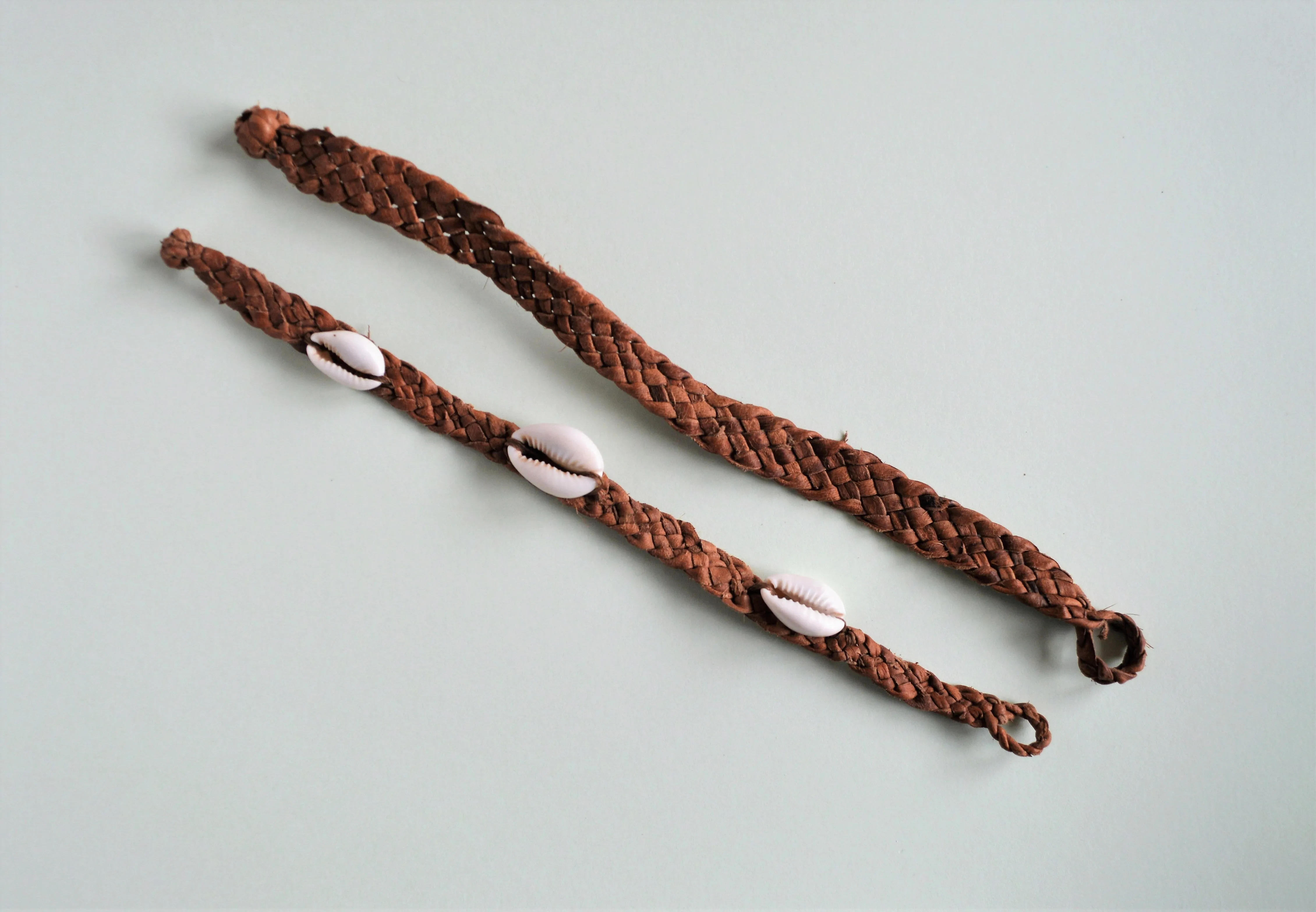 Woven leather bracelet